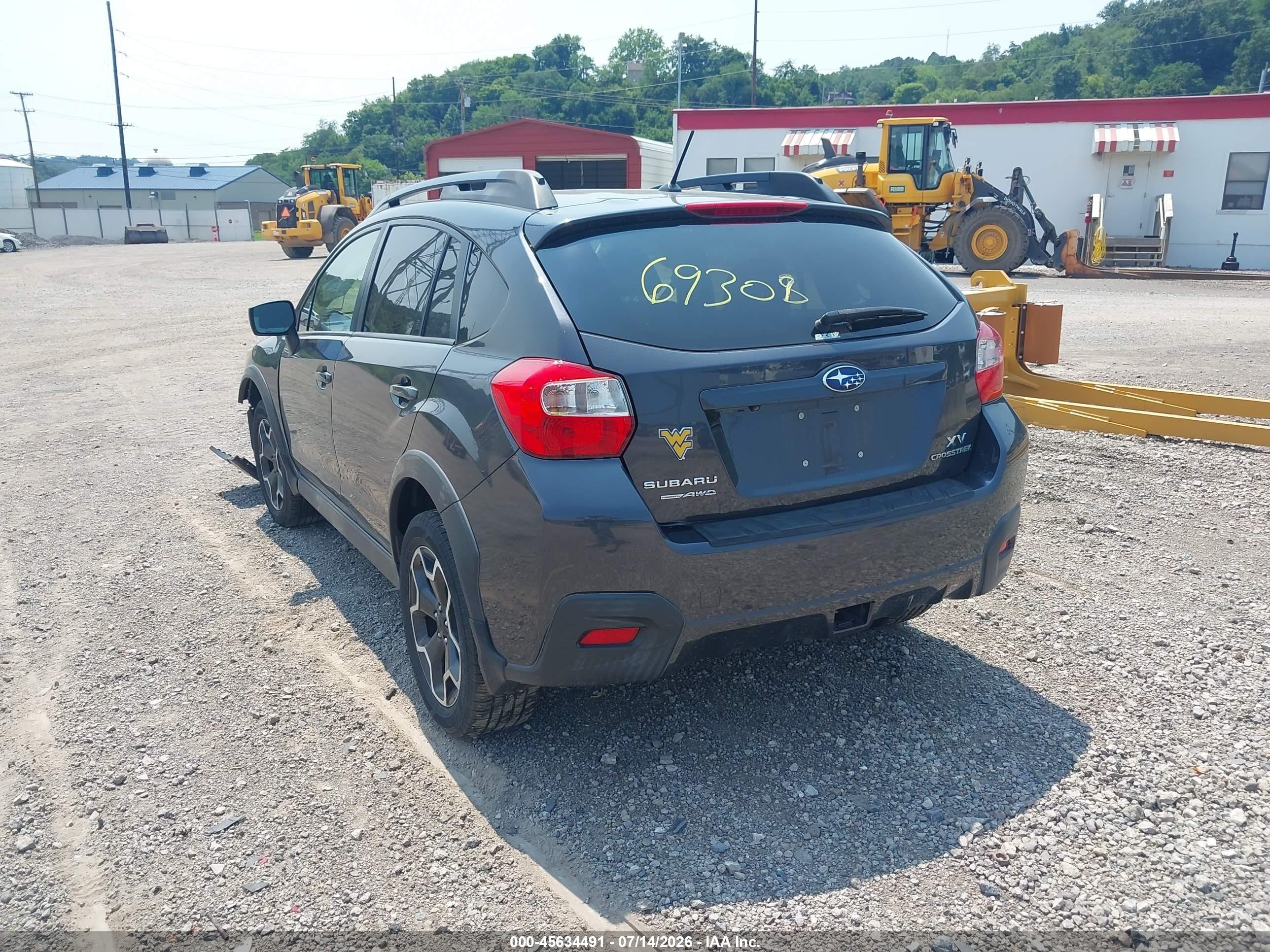 2015 Subaru Xv Crosstrek 2.0i Premium Gray vin: JF2GPACC9F8269308