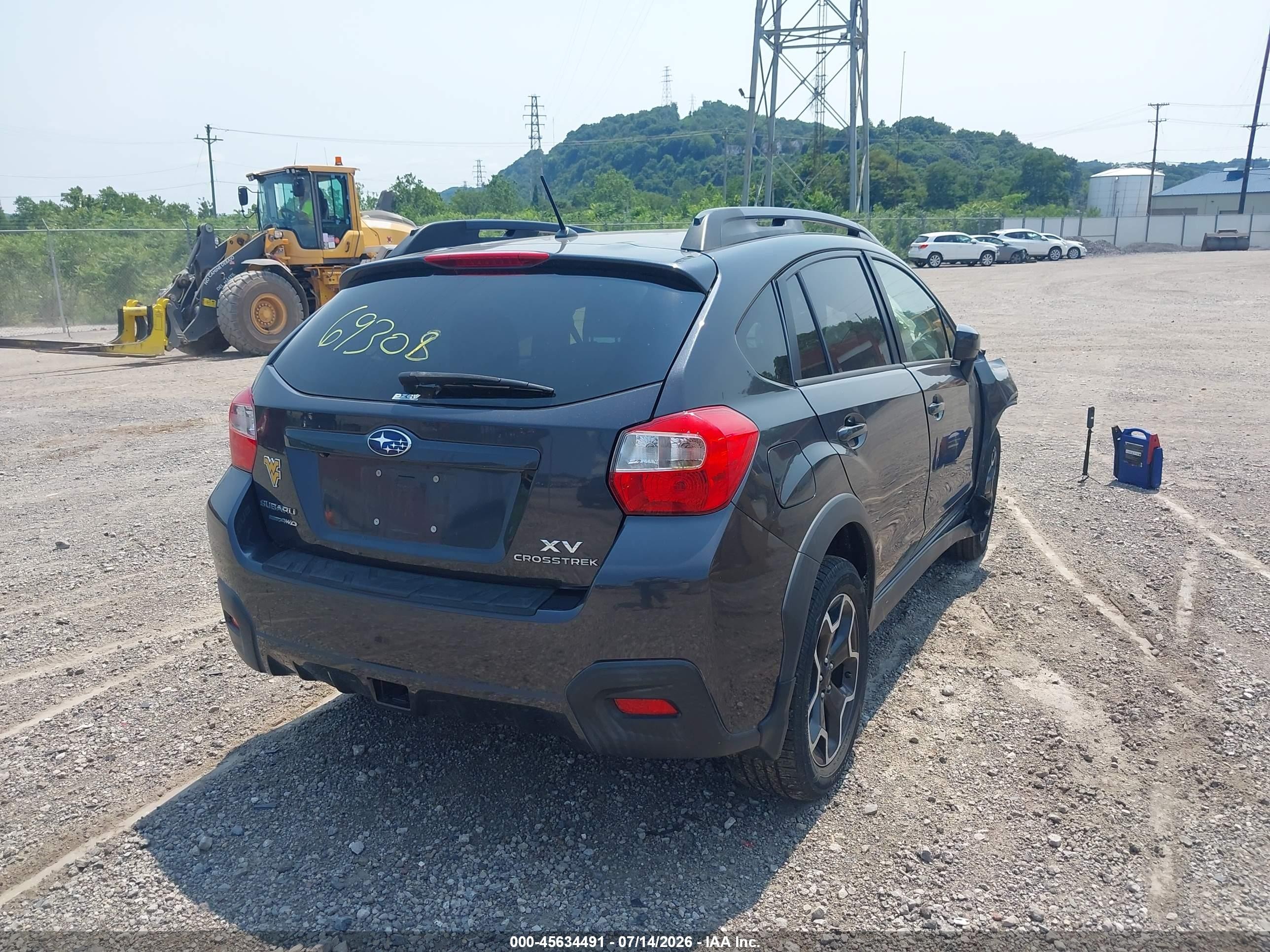 2015 Subaru Xv Crosstrek 2.0i Premium Gray vin: JF2GPACC9F8269308