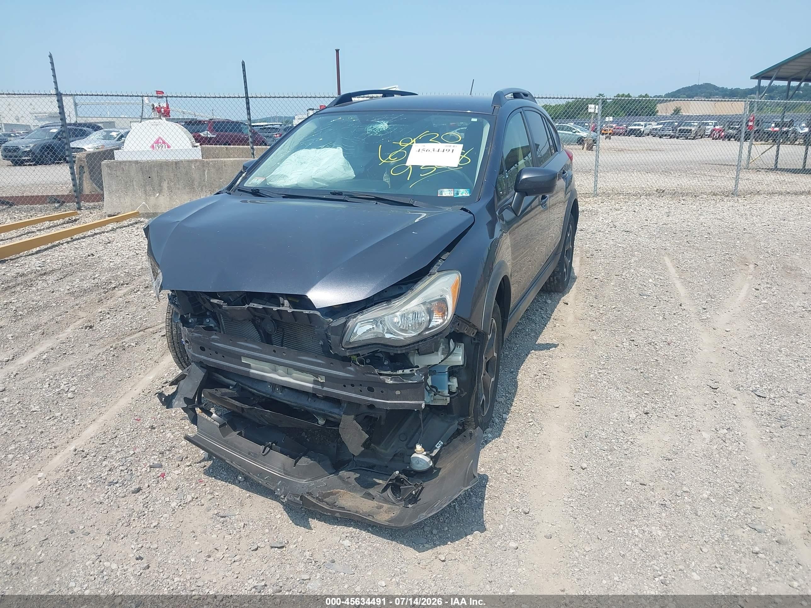 2015 Subaru Xv Crosstrek 2.0i Premium Gray vin: JF2GPACC9F8269308