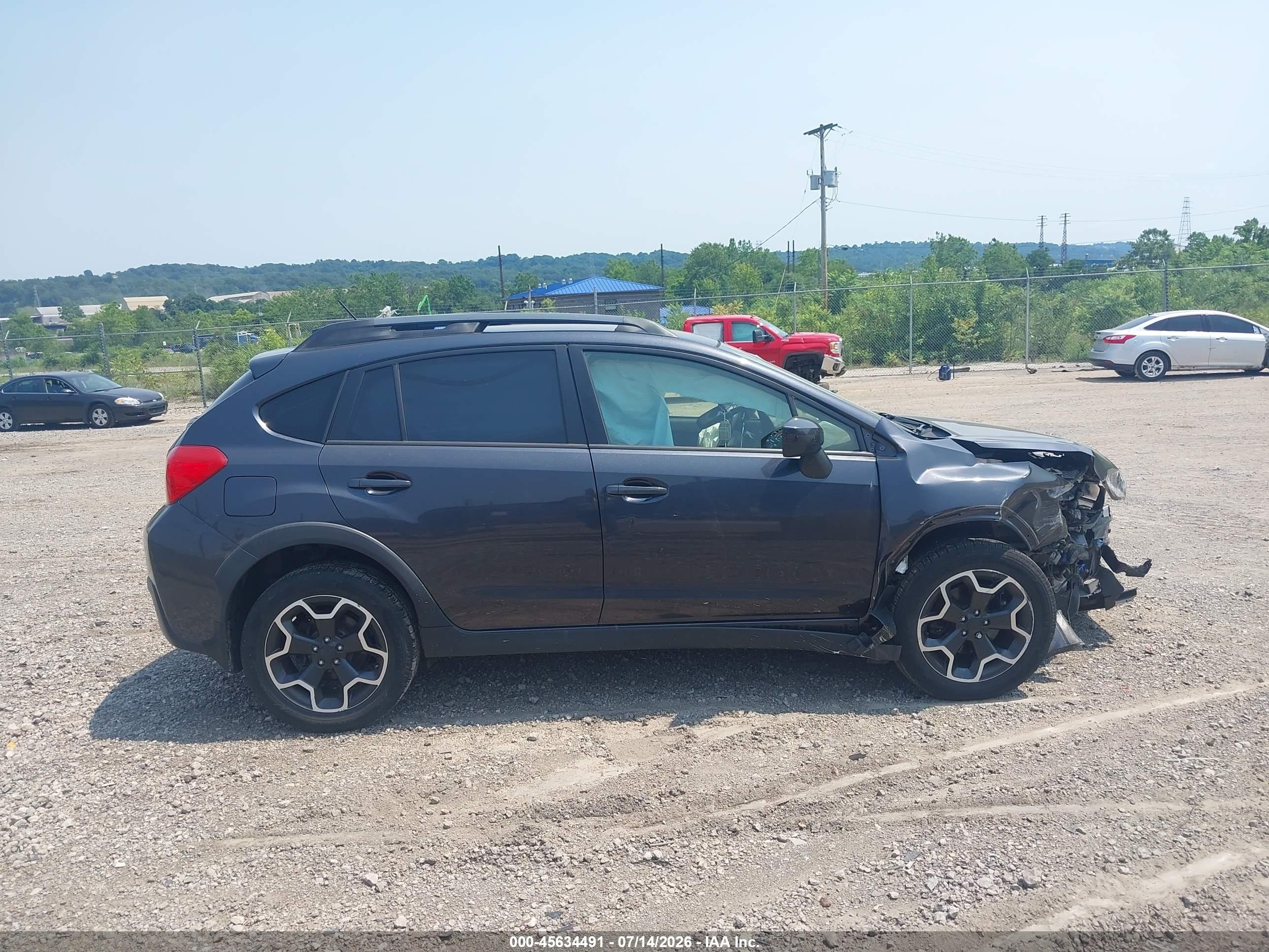 2015 Subaru Xv Crosstrek 2.0i Premium Gray vin: JF2GPACC9F8269308