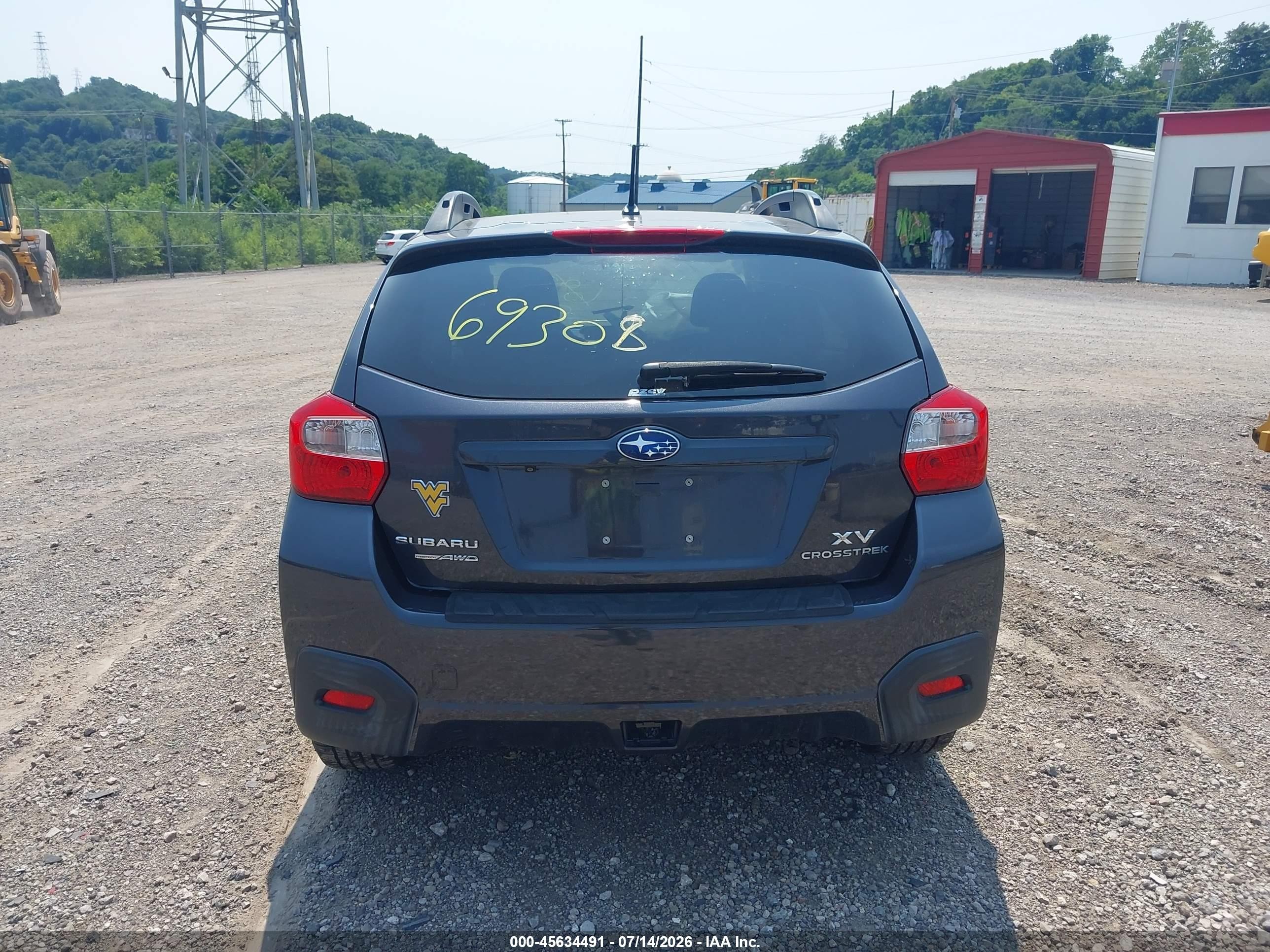 2015 Subaru Xv Crosstrek 2.0i Premium Gray vin: JF2GPACC9F8269308