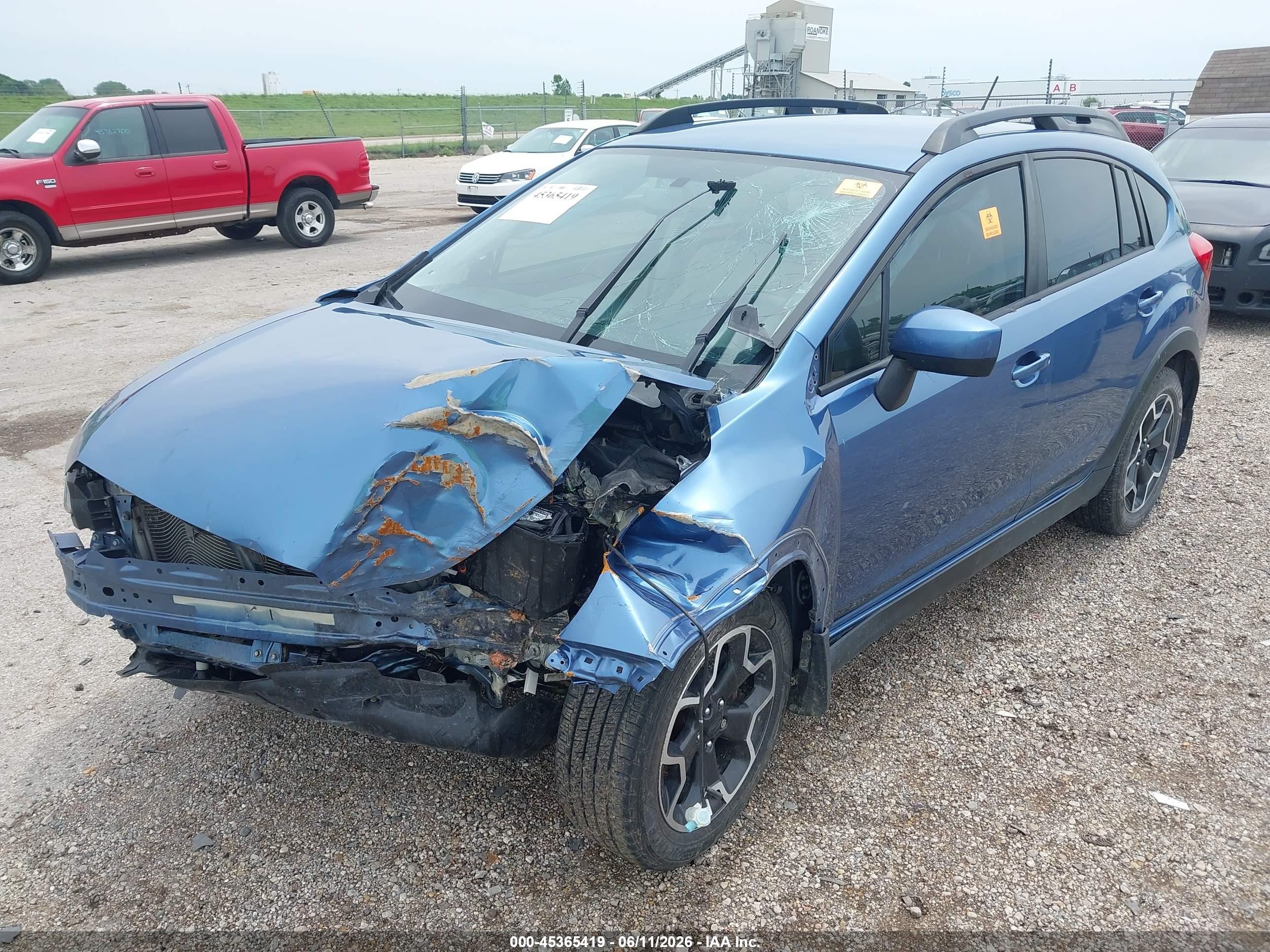 2015 Subaru Xv Crosstrek 2.0i Premium Blue vin: JF2GPACC9F9231653