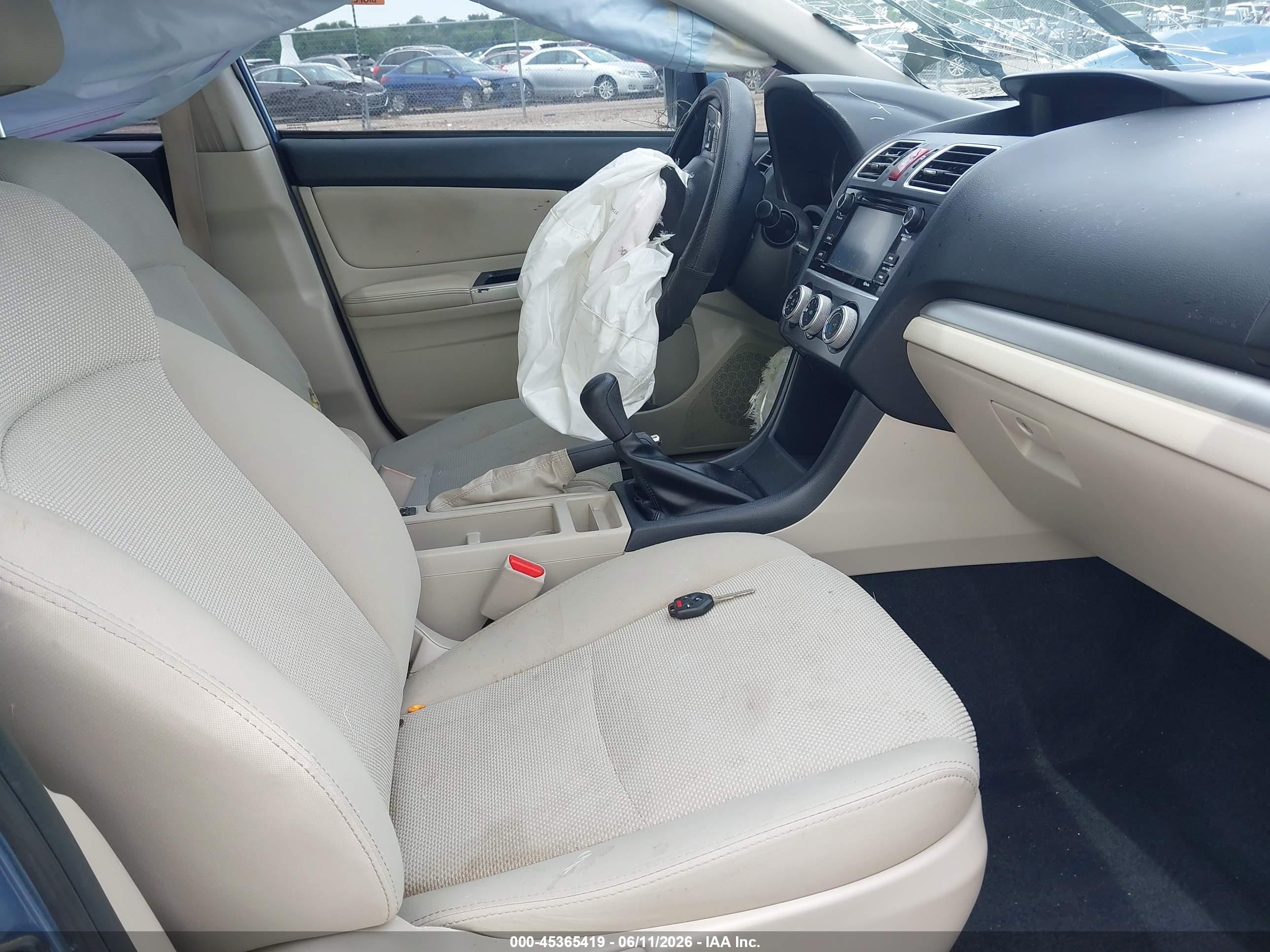 2015 Subaru Xv Crosstrek 2.0i Premium Blue vin: JF2GPACC9F9231653