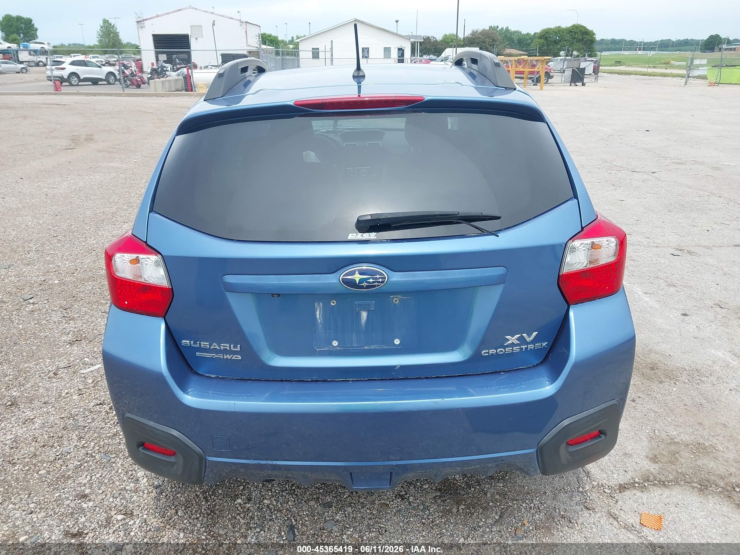 2015 Subaru Xv Crosstrek 2.0i Premium Blue vin: JF2GPACC9F9231653
