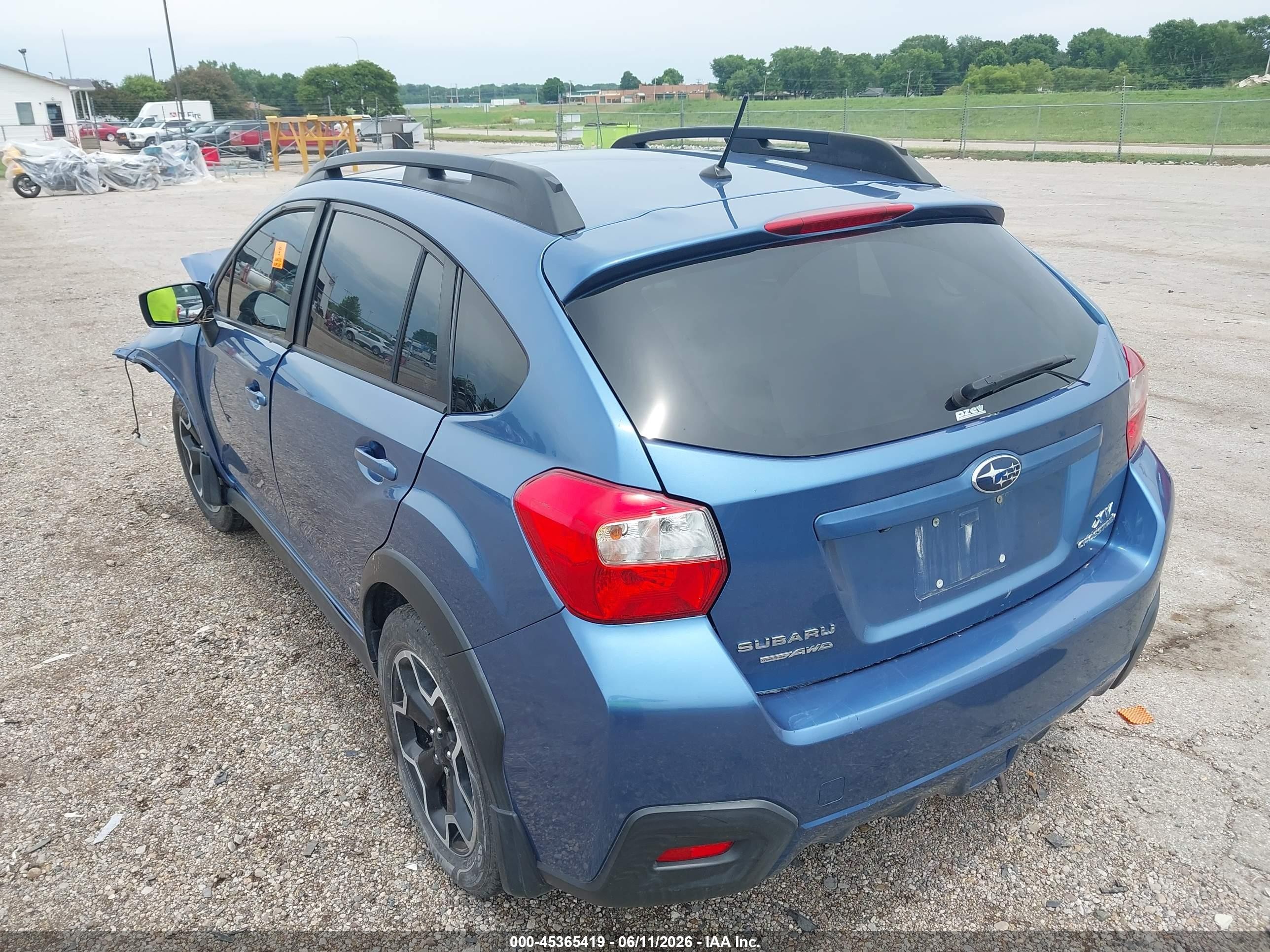 2015 Subaru Xv Crosstrek 2.0i Premium Blue vin: JF2GPACC9F9231653