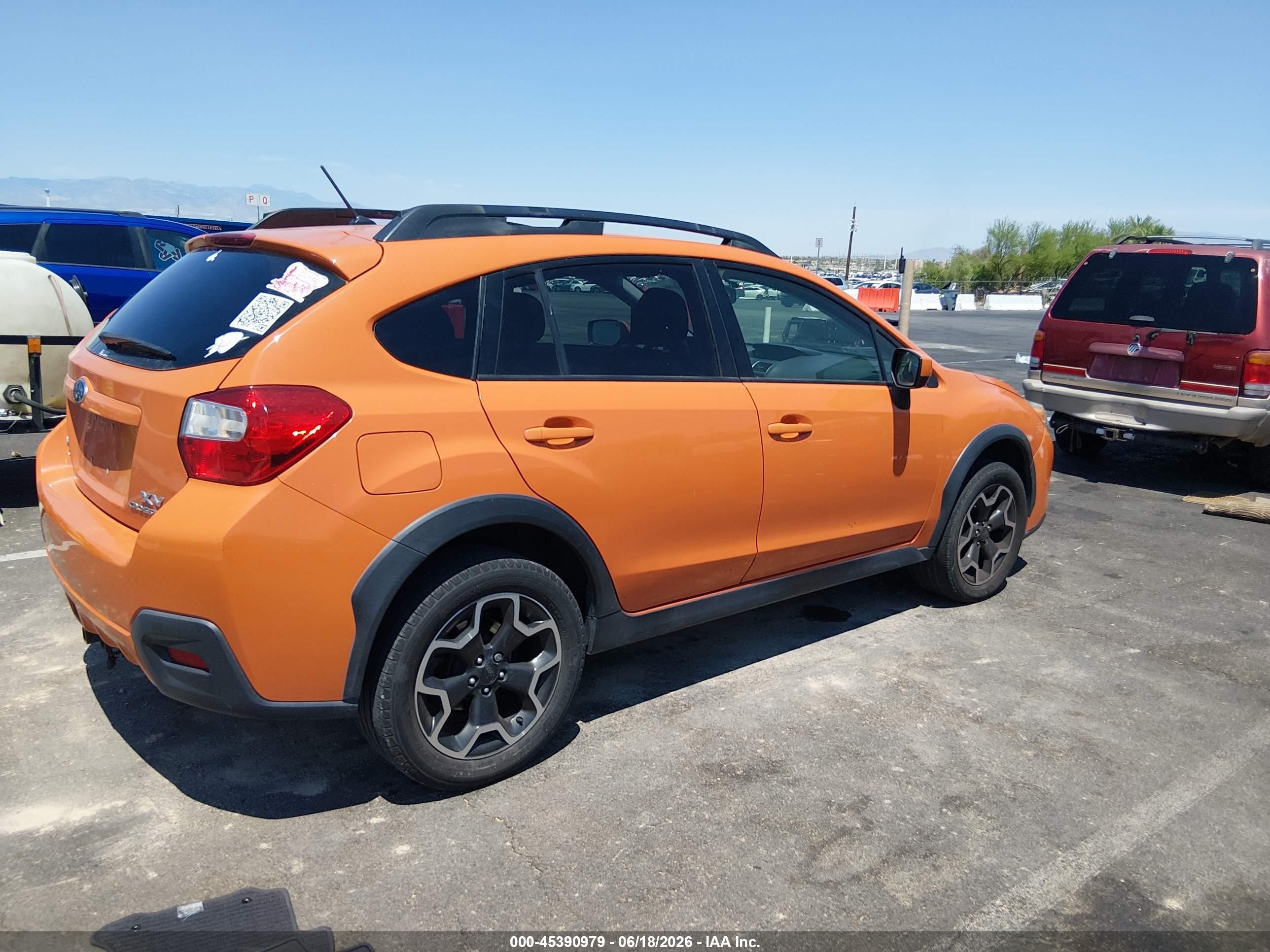 2015 Subaru Xv Crosstrek 2.0i Premium Orange vin: JF2GPACC9FH328258
