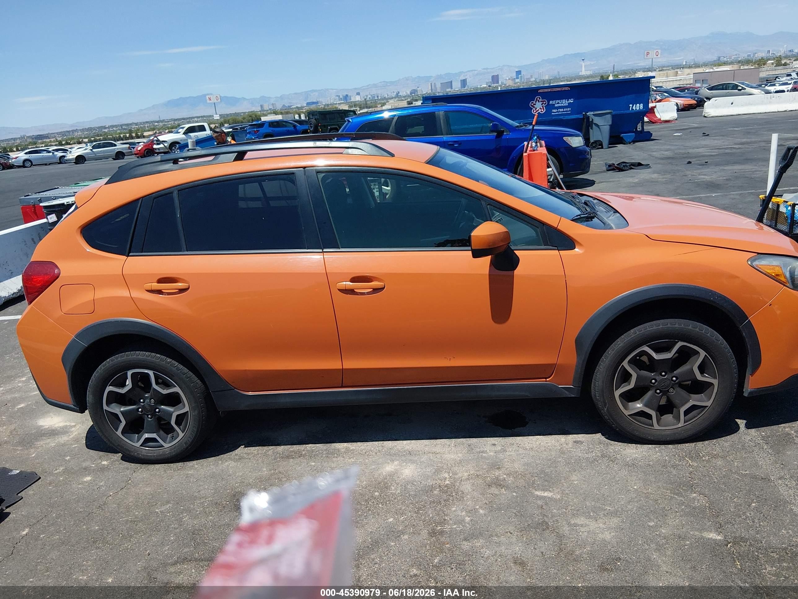 2015 Subaru Xv Crosstrek 2.0i Premium Orange vin: JF2GPACC9FH328258