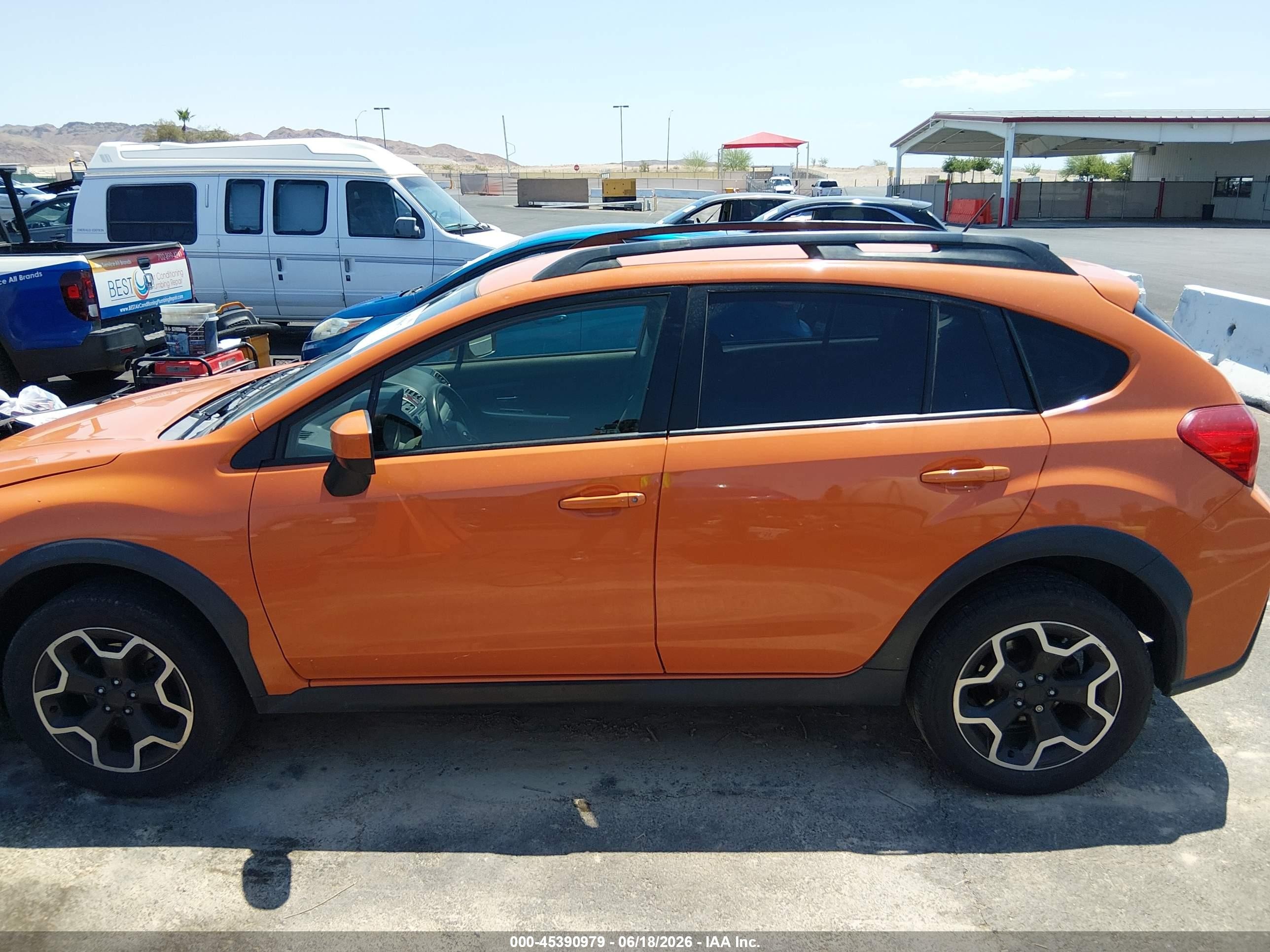 2015 Subaru Xv Crosstrek 2.0i Premium Orange vin: JF2GPACC9FH328258