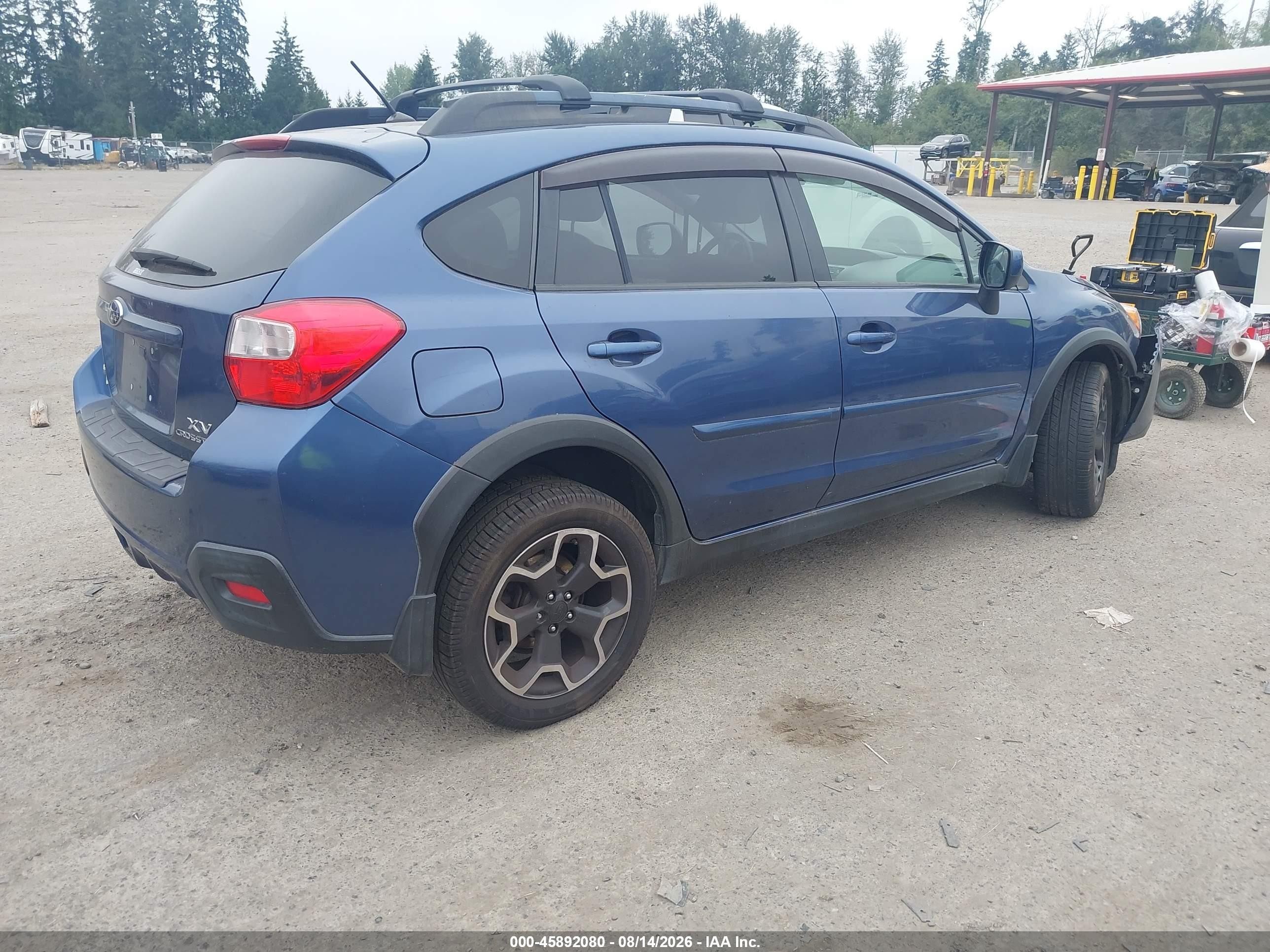 2013 Subaru Xv Crosstrek 2.0i Premium Blue vin: JF2GPACCXD2823360