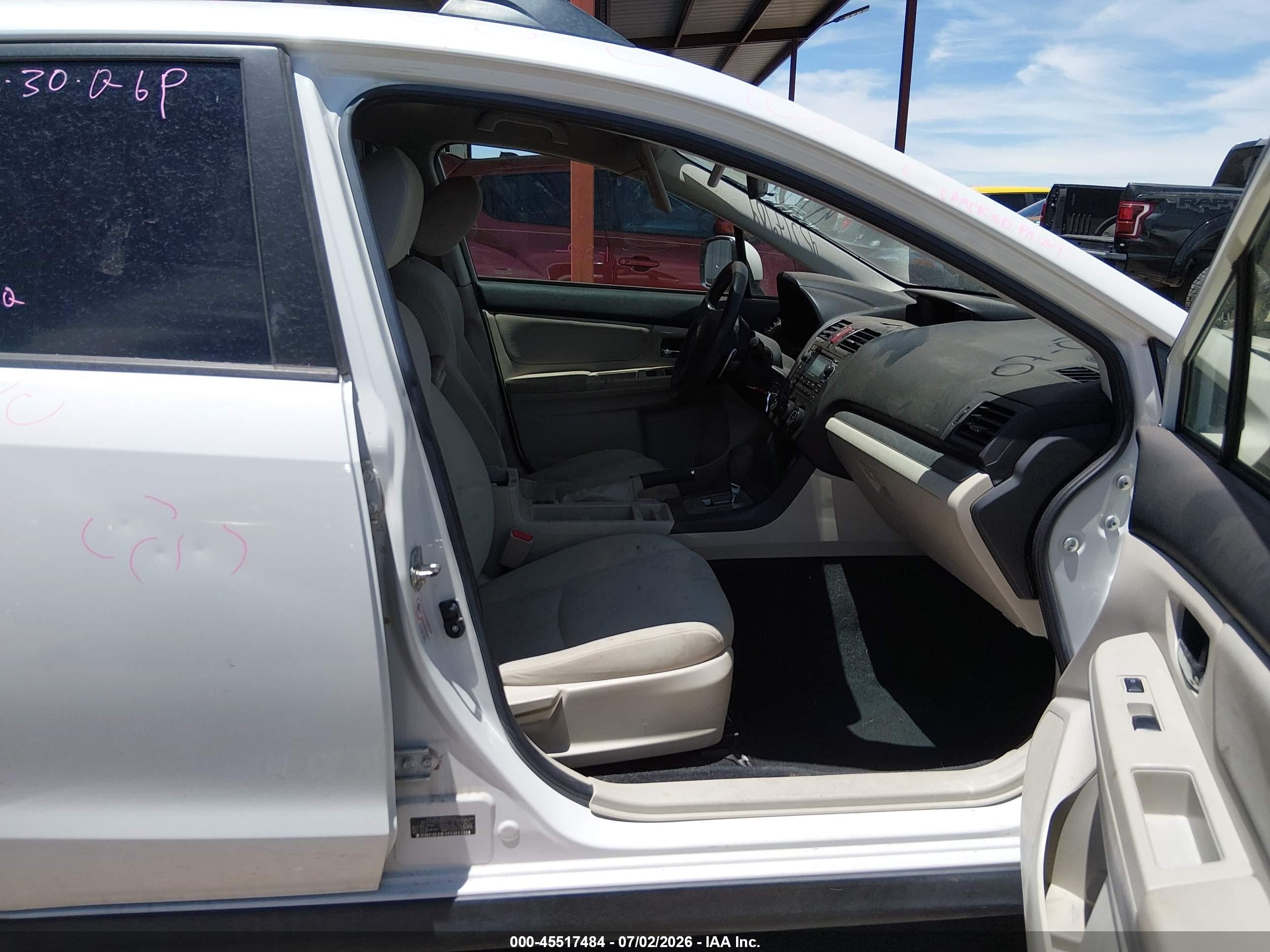 2013 Subaru Xv Crosstrek 2.0i Premium White vin: JF2GPACCXD2837758
