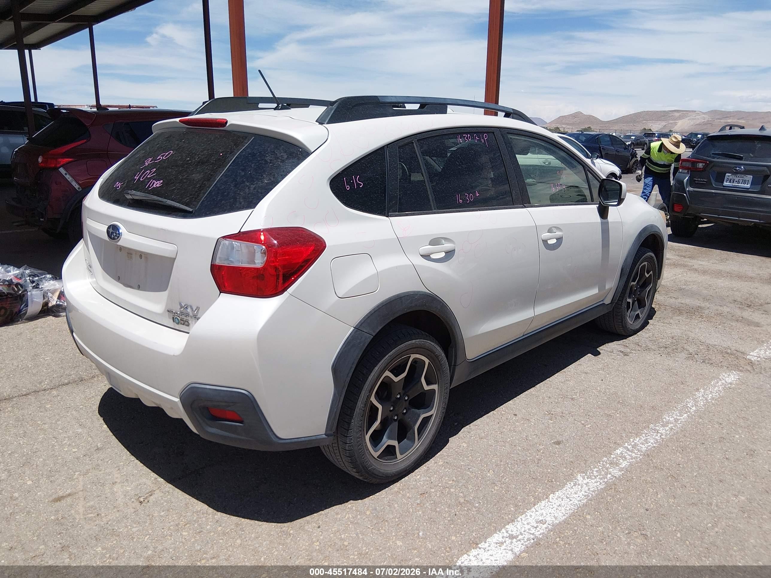 2013 Subaru Xv Crosstrek 2.0i Premium White vin: JF2GPACCXD2837758