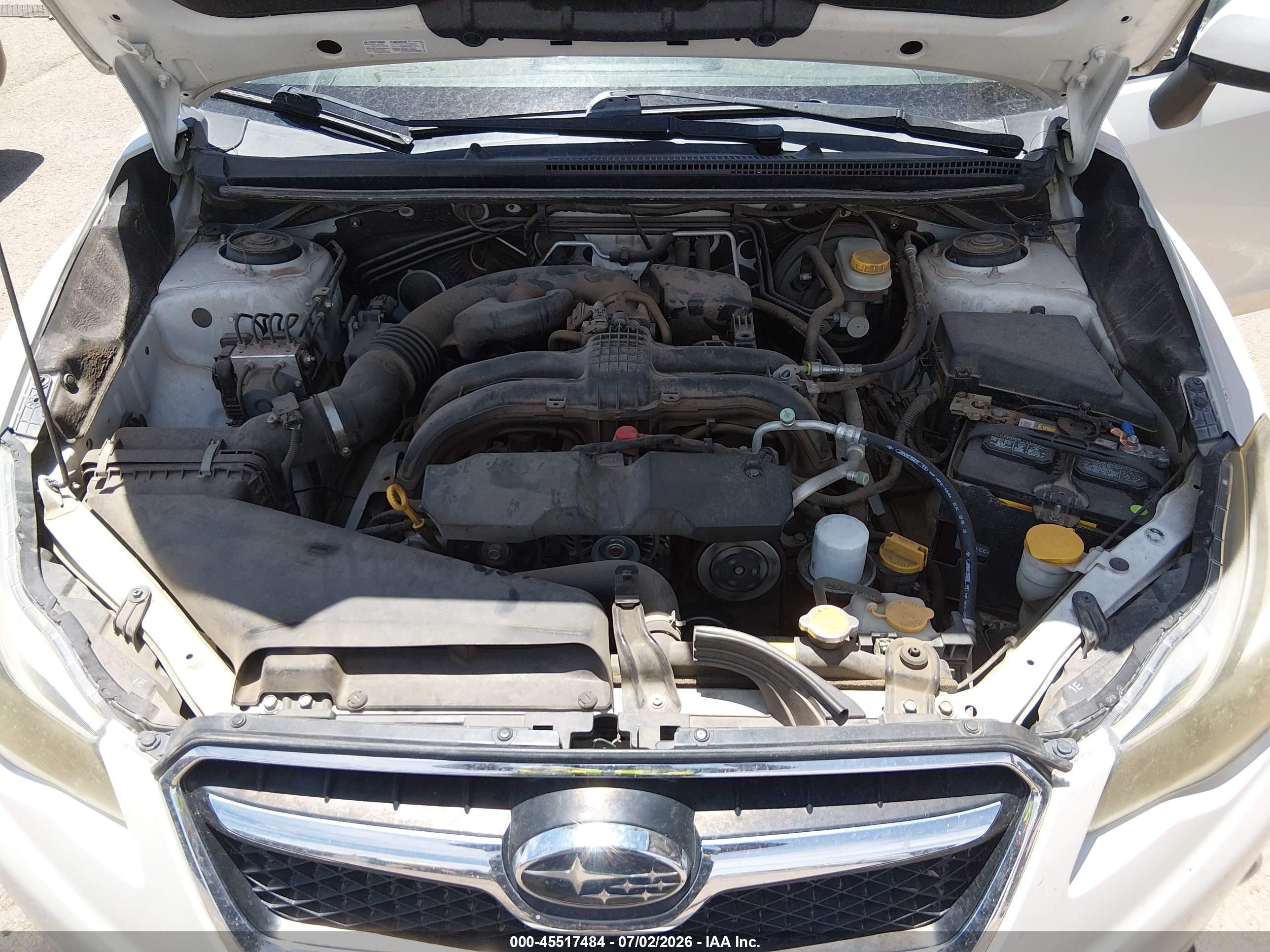2013 Subaru Xv Crosstrek 2.0i Premium White vin: JF2GPACCXD2837758