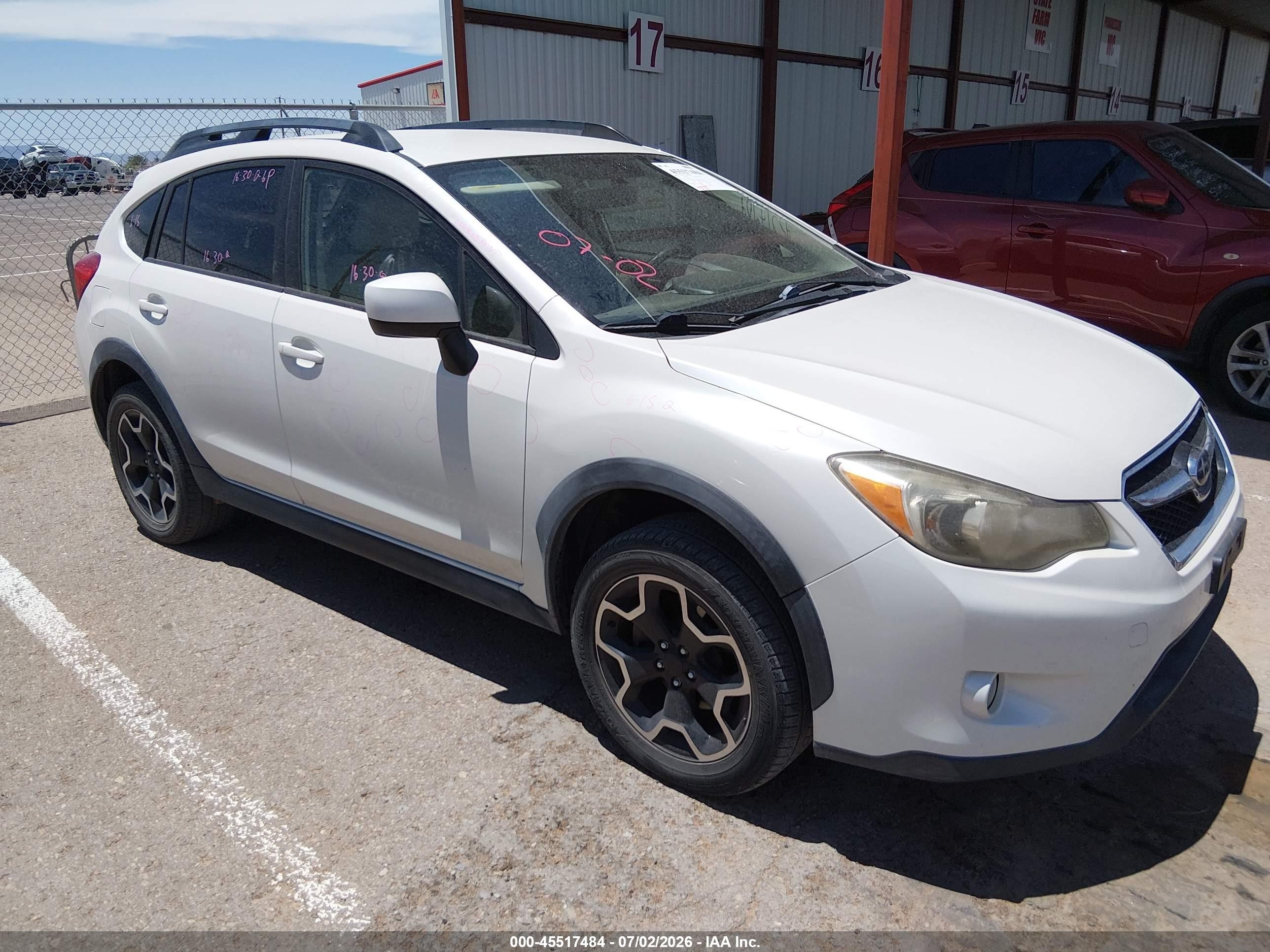 2013 Subaru Xv Crosstrek 2.0i Premium White vin: JF2GPACCXD2837758