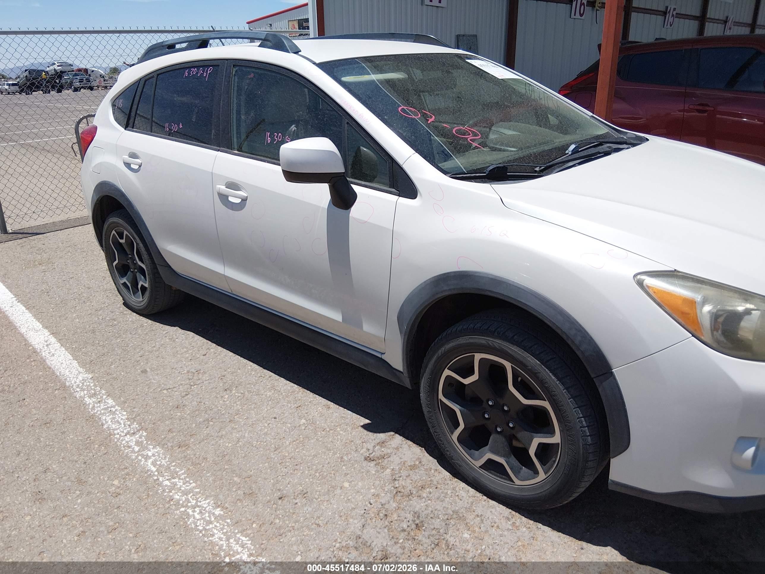 2013 Subaru Xv Crosstrek 2.0i Premium White vin: JF2GPACCXD2837758