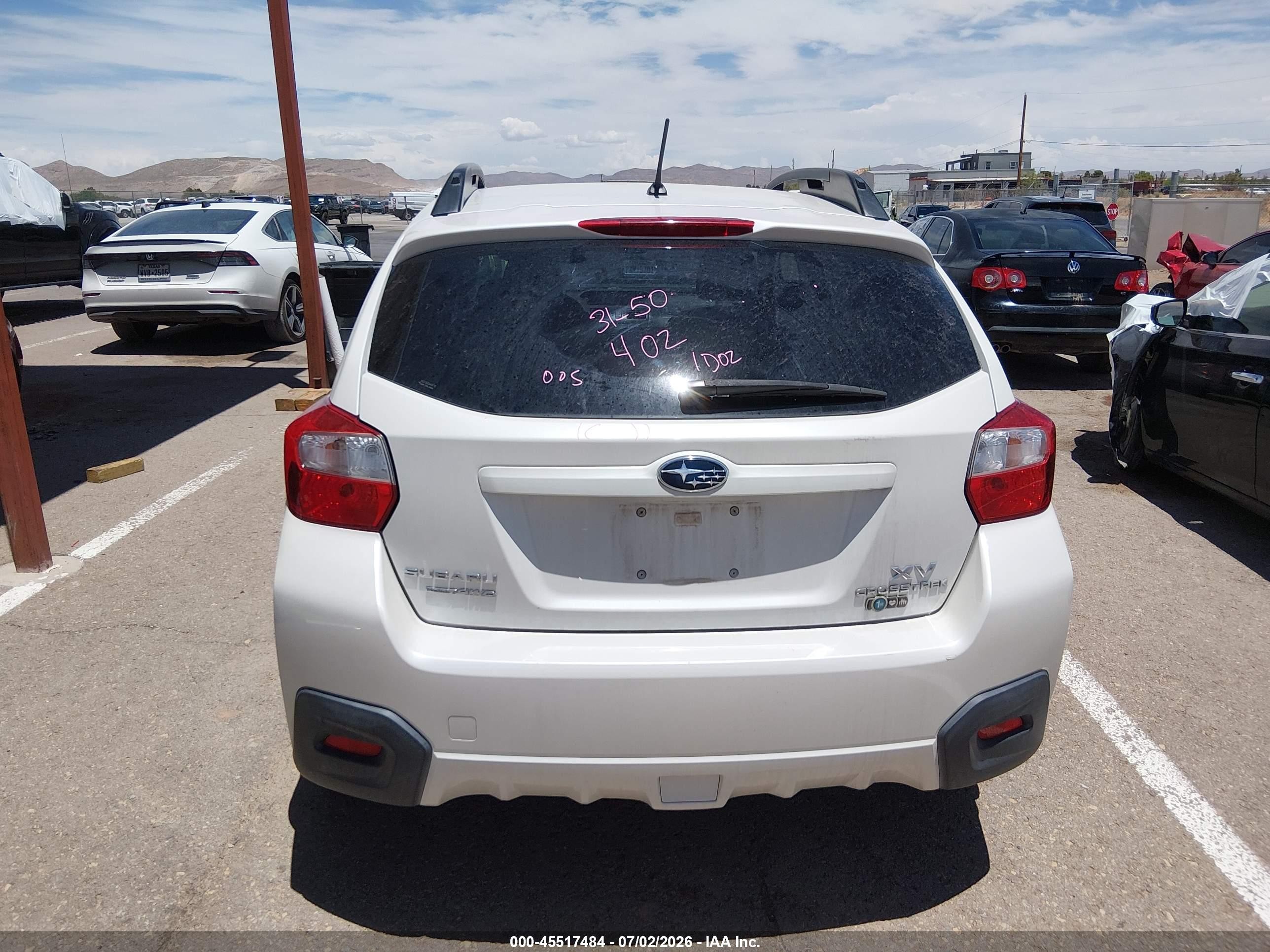 2013 Subaru Xv Crosstrek 2.0i Premium White vin: JF2GPACCXD2837758