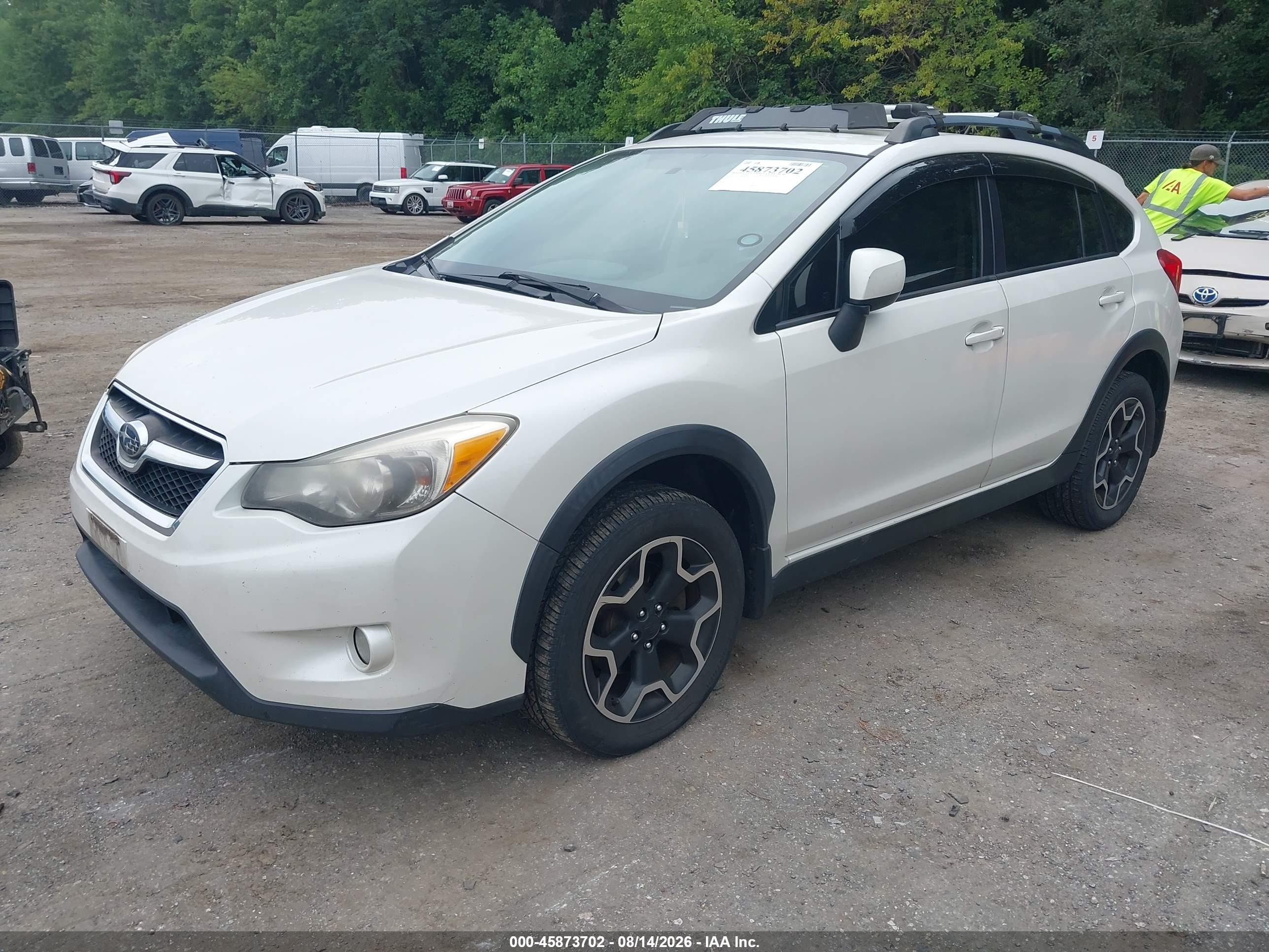 2013 Subaru Xv Crosstrek 2.0i Premium White vin: JF2GPACCXD2896311