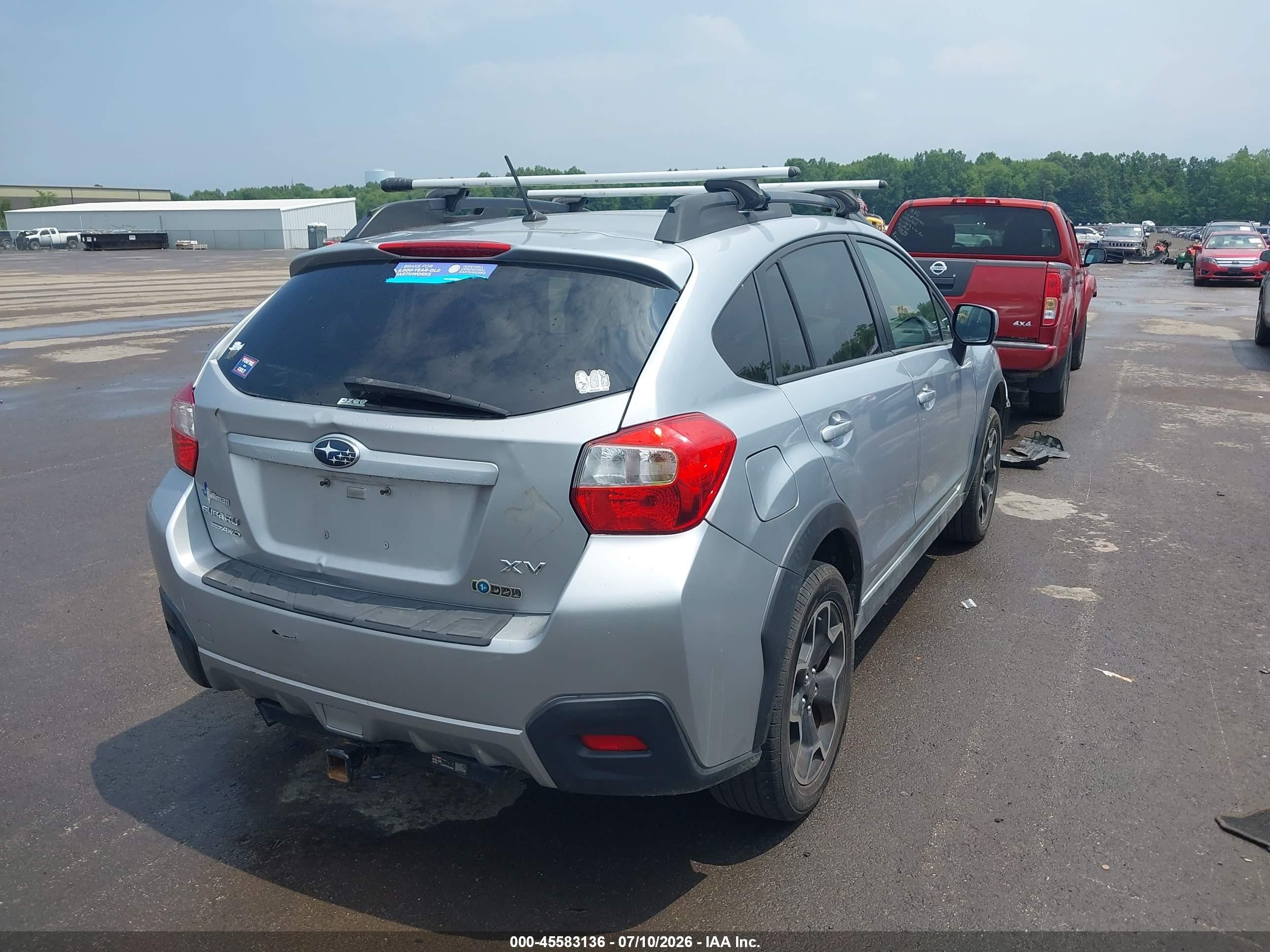 2013 Subaru Xv Crosstrek 2.0i Premium Серебряный vin: JF2GPACCXDH851172