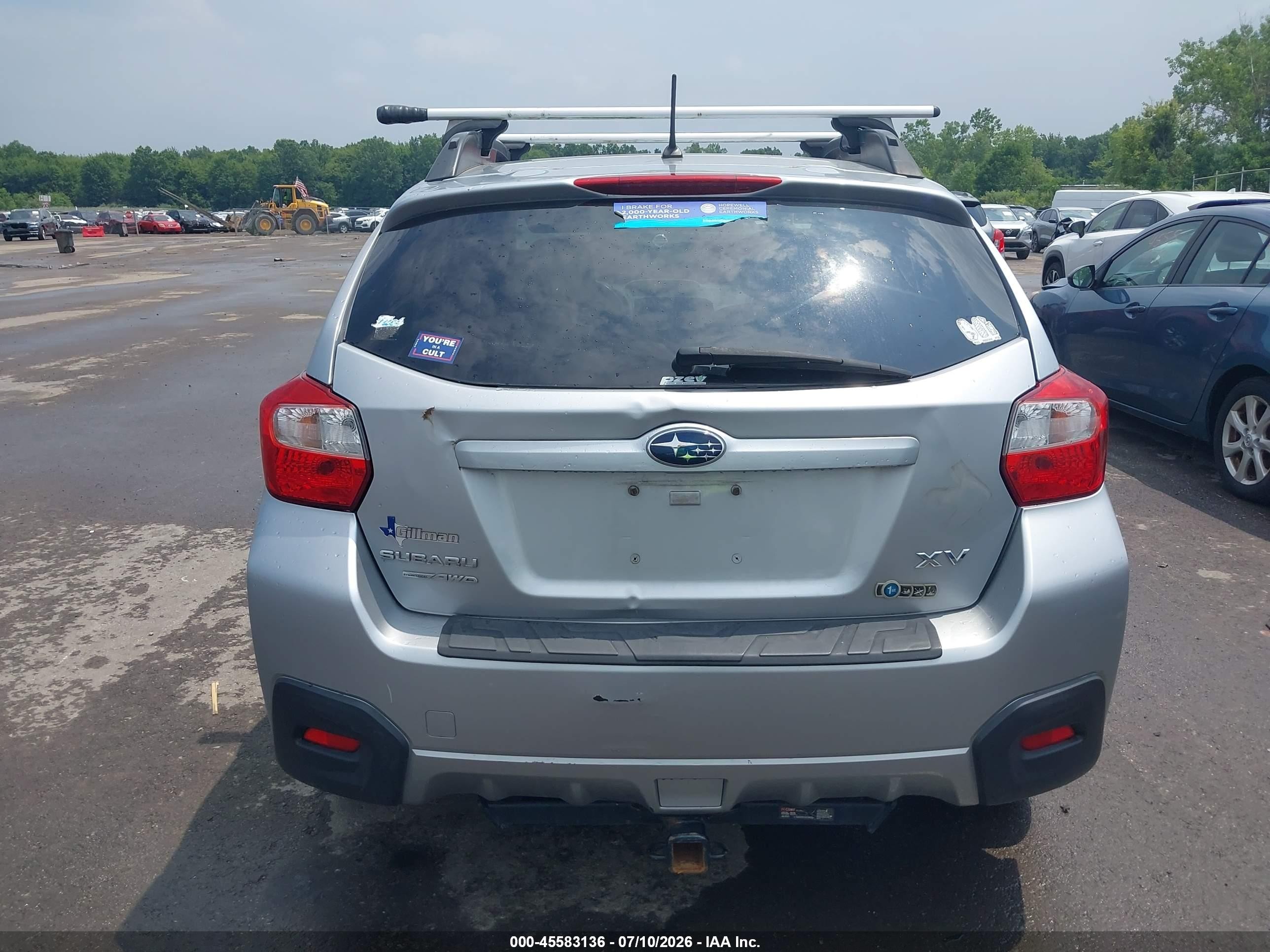 2013 Subaru Xv Crosstrek 2.0i Premium Серебряный vin: JF2GPACCXDH851172