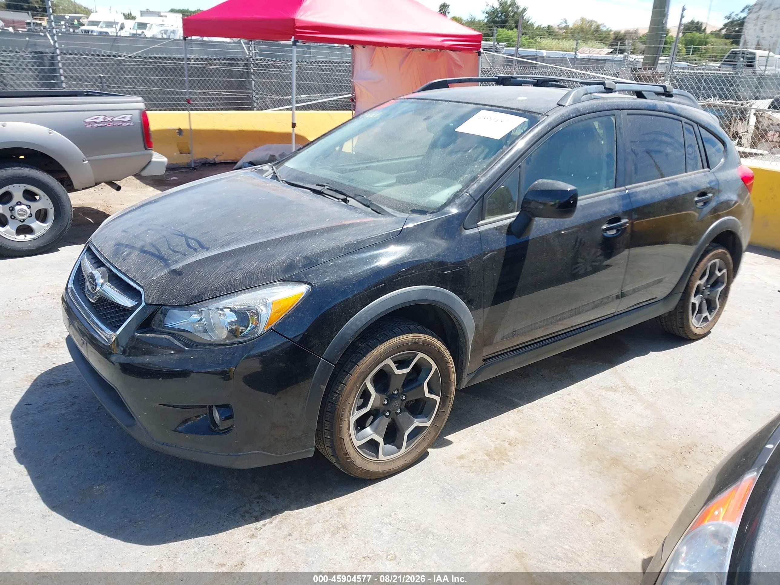 2014 Subaru Xv Crosstrek 2.0i Premium Black vin: JF2GPACCXE8243184