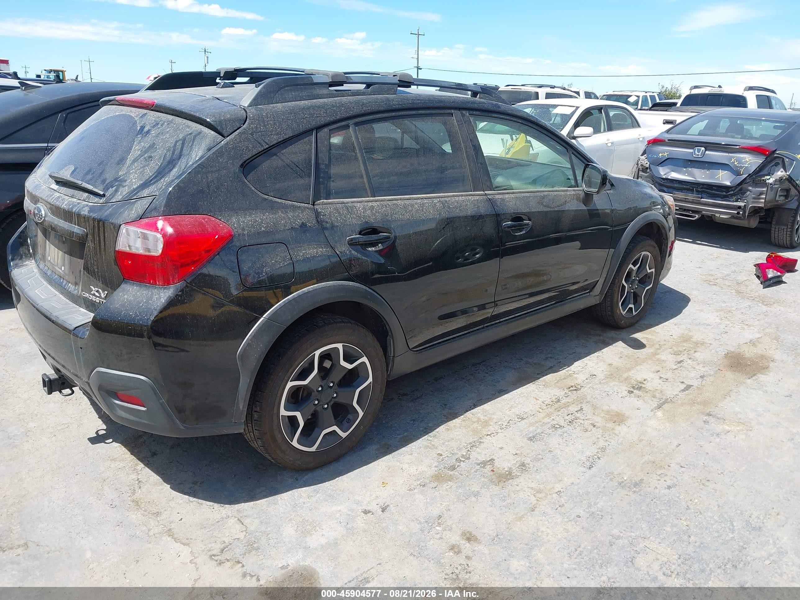 2014 Subaru Xv Crosstrek 2.0i Premium Black vin: JF2GPACCXE8243184