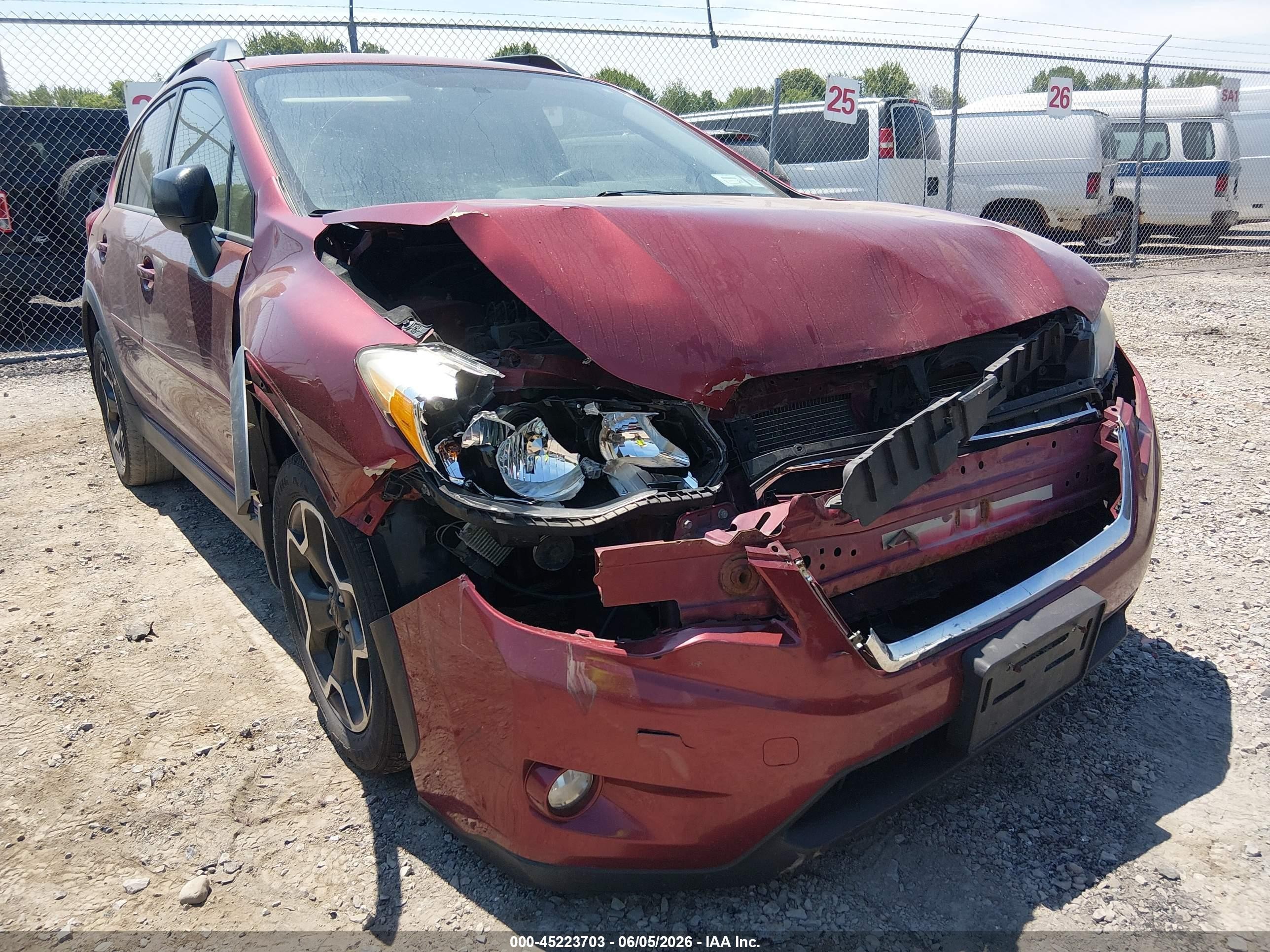 2014 Subaru Xv Crosstrek 2.0i Premium Red vin: JF2GPACCXE8263127