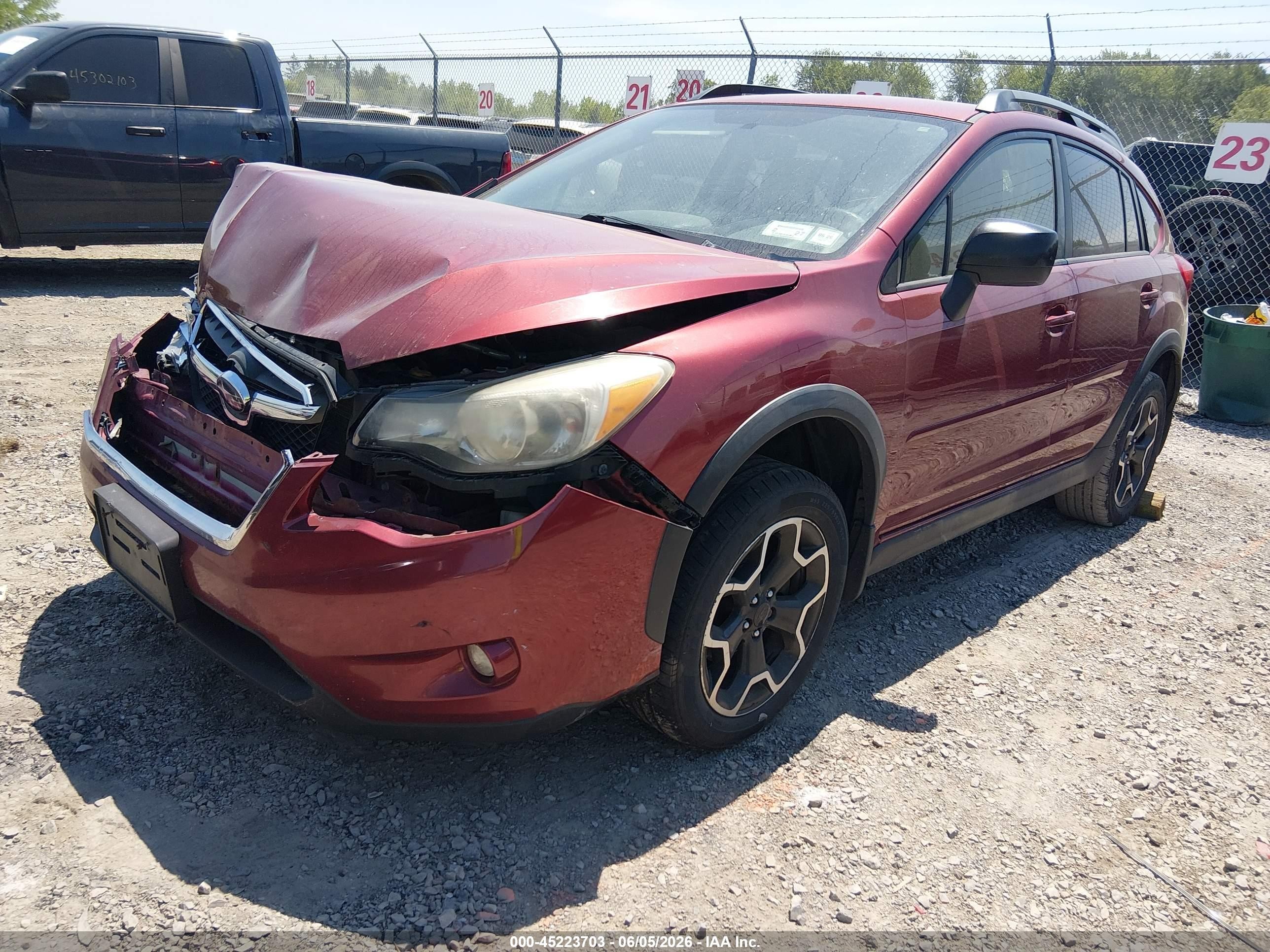 2014 Subaru Xv Crosstrek 2.0i Premium Red vin: JF2GPACCXE8263127