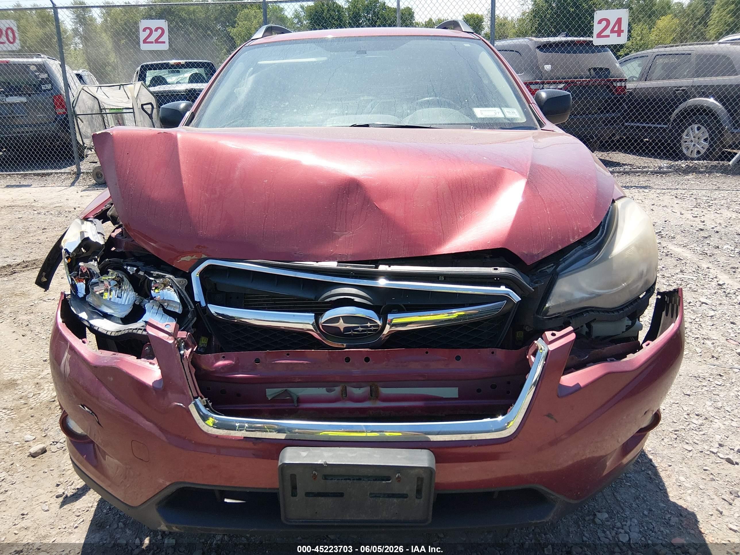 2014 Subaru Xv Crosstrek 2.0i Premium Red vin: JF2GPACCXE8263127