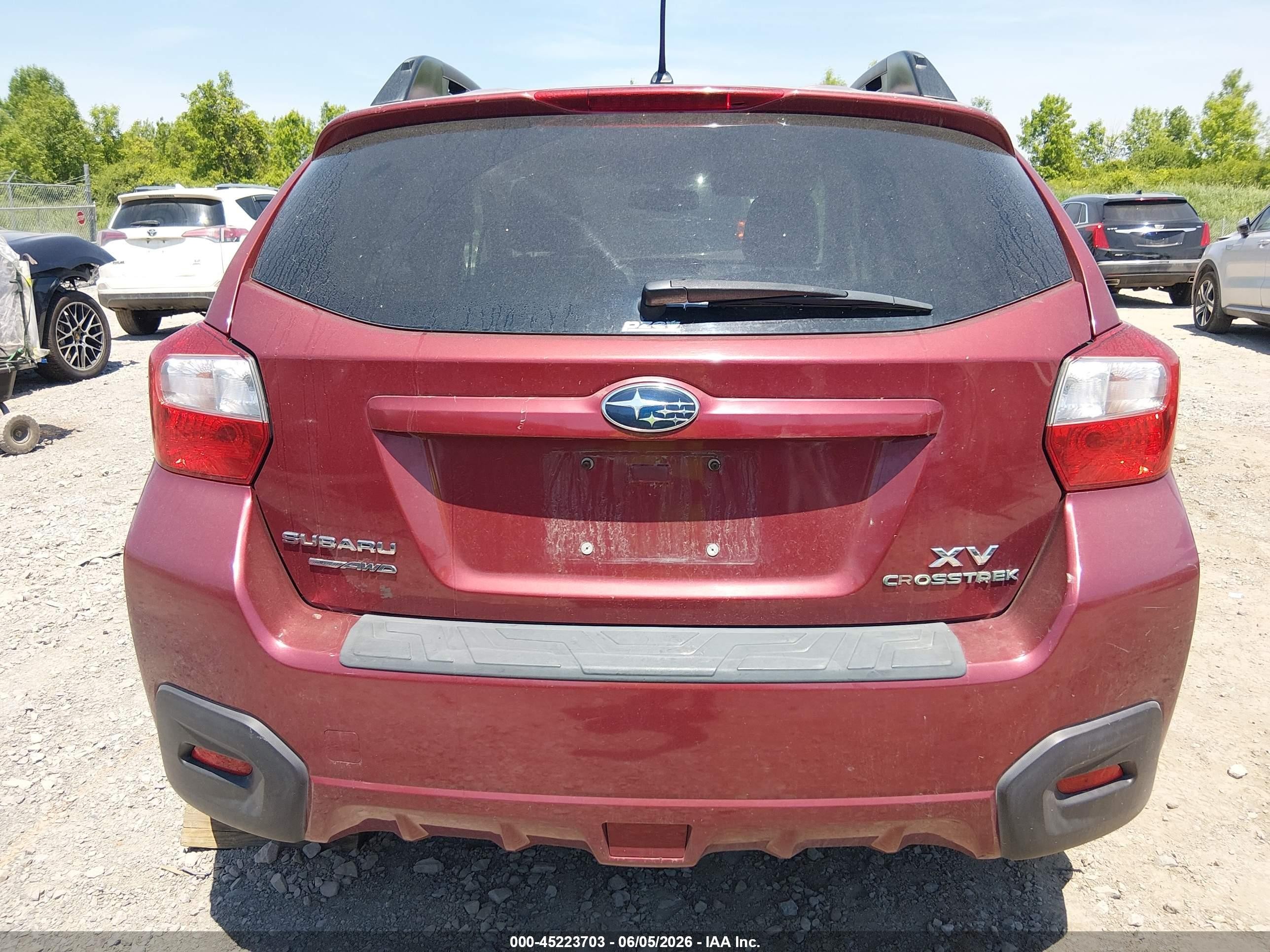 2014 Subaru Xv Crosstrek 2.0i Premium Red vin: JF2GPACCXE8263127