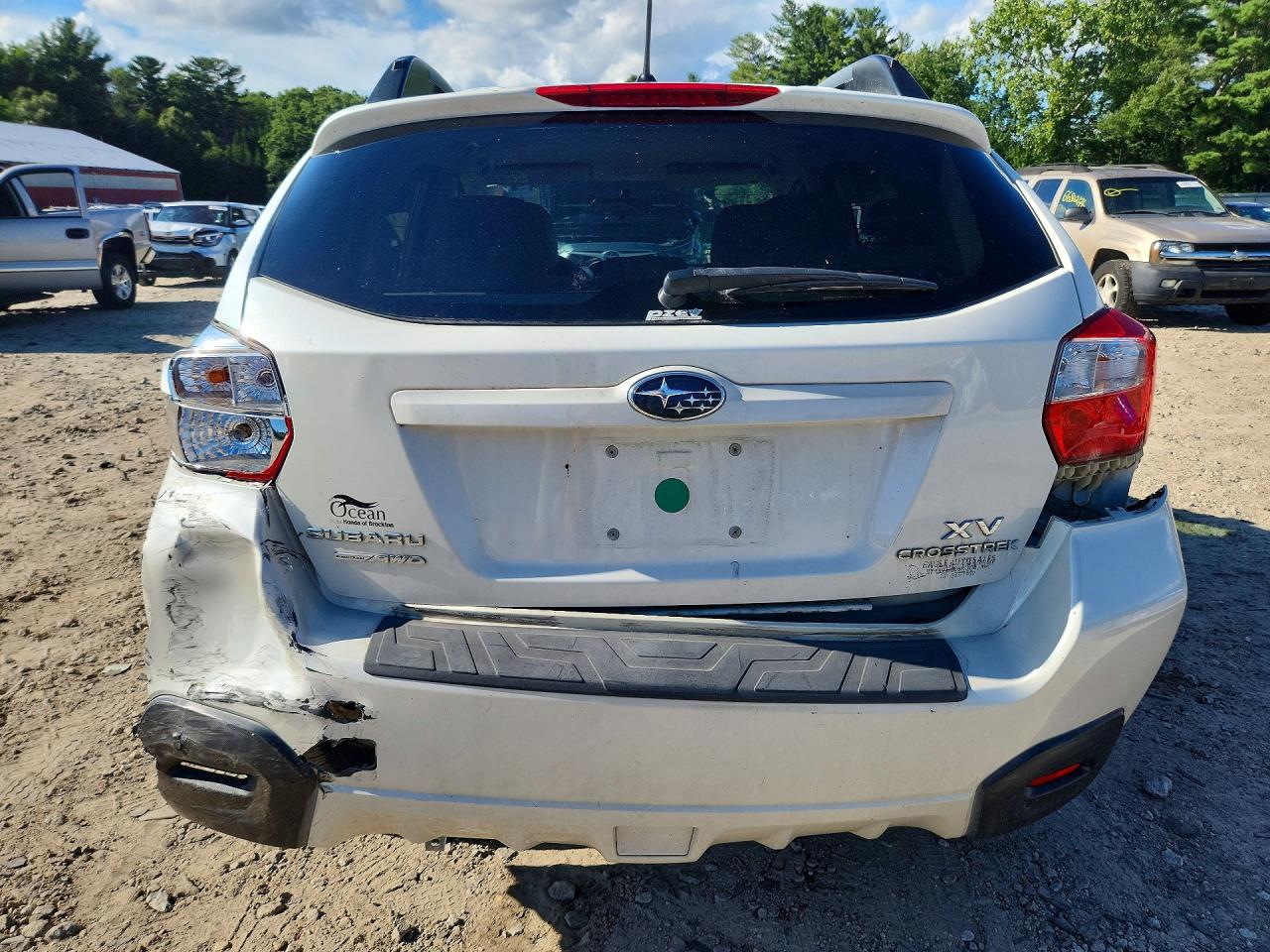 2014 Subaru Xv Crosstrek 2.0 Premium White vin: JF2GPACCXE8313122