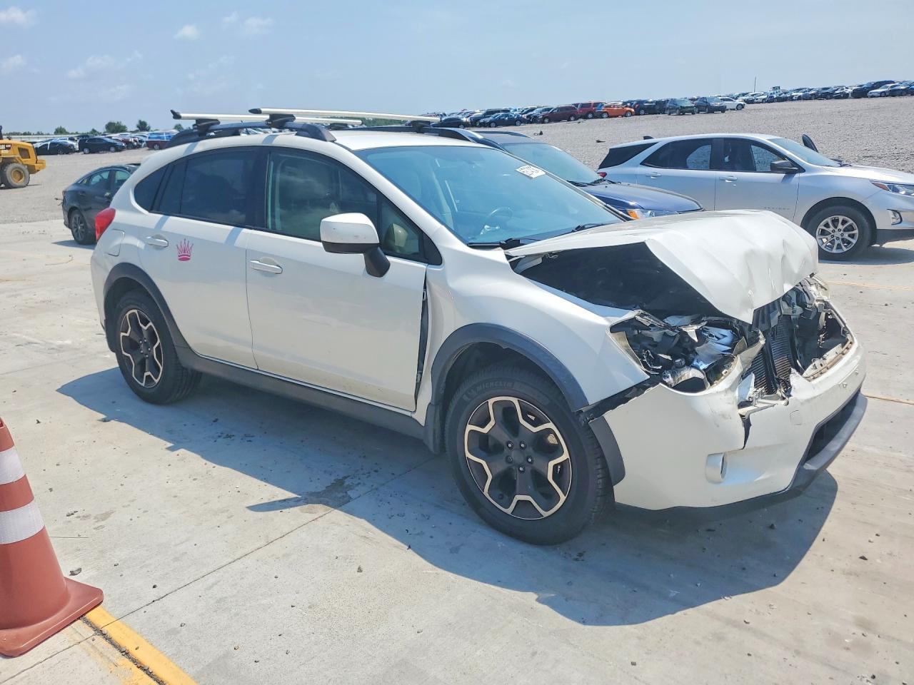2014 Subaru Xv Crosstrek 2.0 Premium White vin: JF2GPACCXE8334102