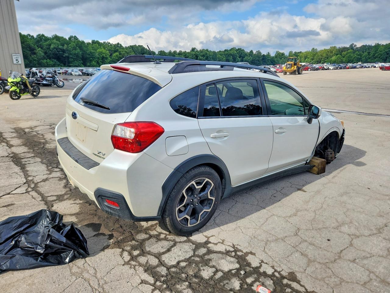 2014 Subaru Xv Crosstrek 2.0 Premium White vin: JF2GPACCXEG212278