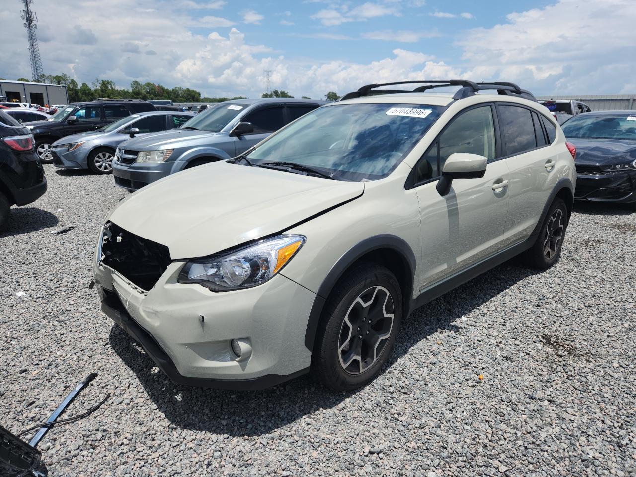 2015 Subaru Xv Crosstrek 2.0 Premium Beige vin: JF2GPACCXF8218190