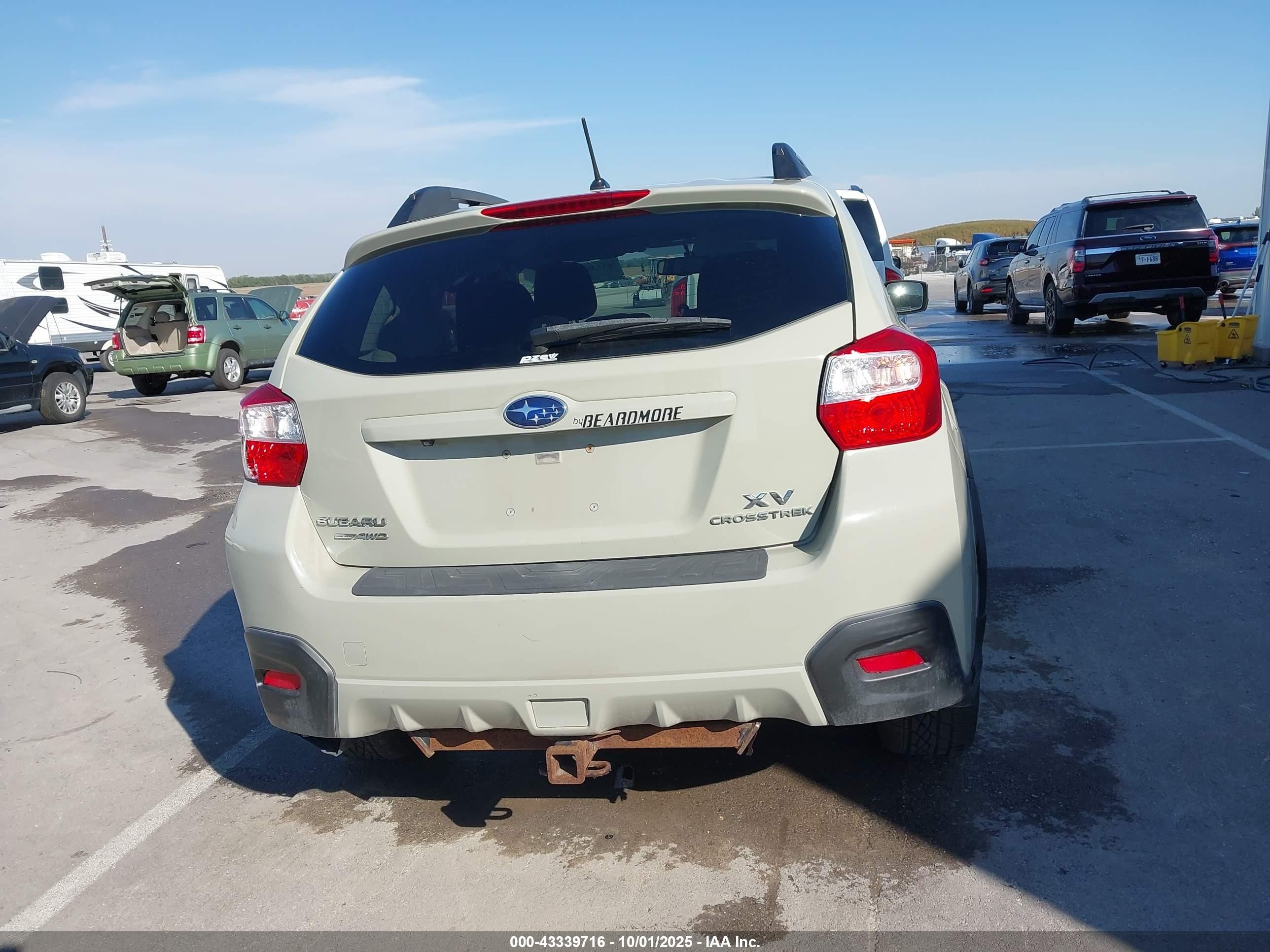 2015 Subaru Xv Crosstrek 2.0i Premium Tan vin: JF2GPACCXF8236124
