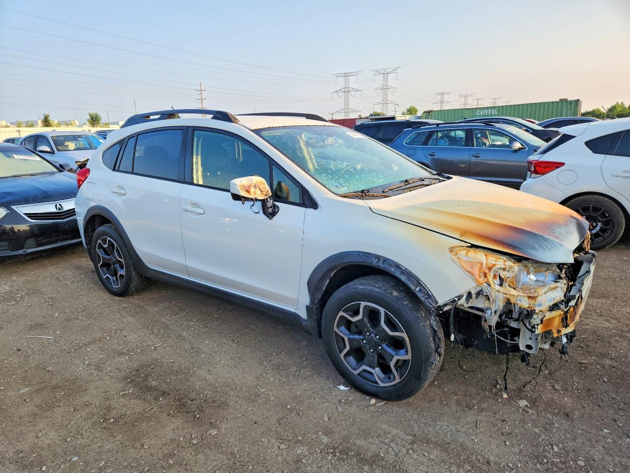2015 Subaru Xv Crosstrek 2.0 Premium White vin: JF2GPACCXF8249679