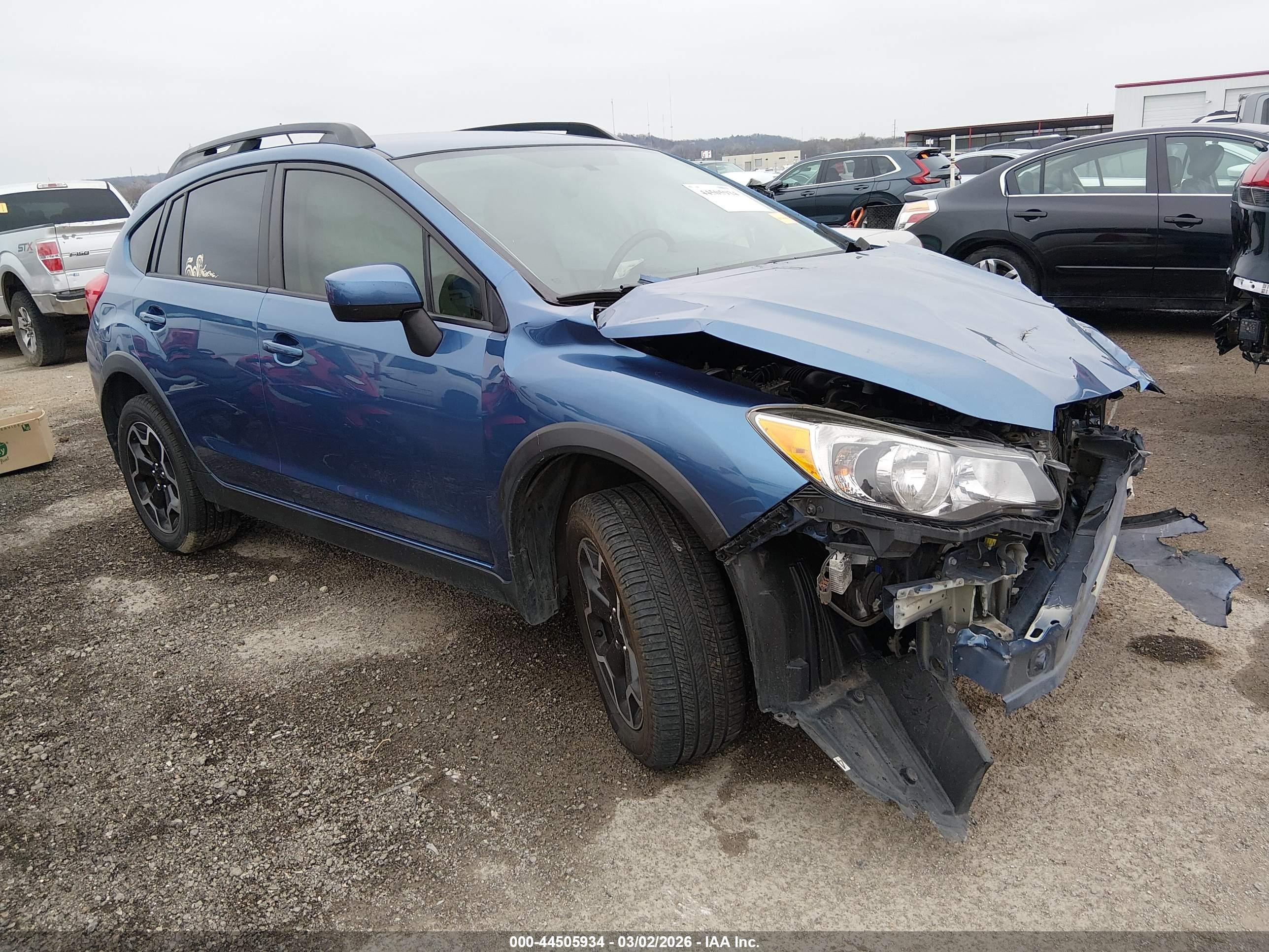 2015 Subaru Xv Crosstrek 2.0i Premium Blue vin: JF2GPACCXF8249942