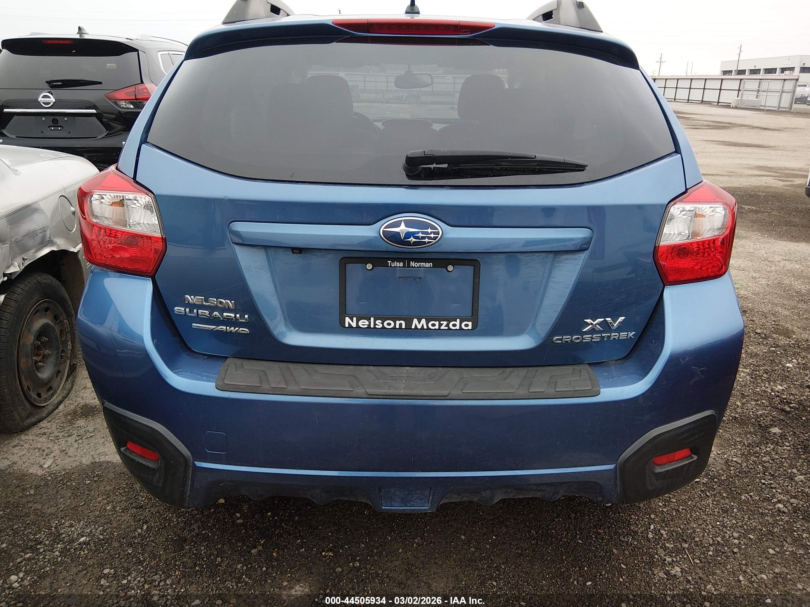2015 Subaru Xv Crosstrek 2.0i Premium Blue vin: JF2GPACCXF8249942
