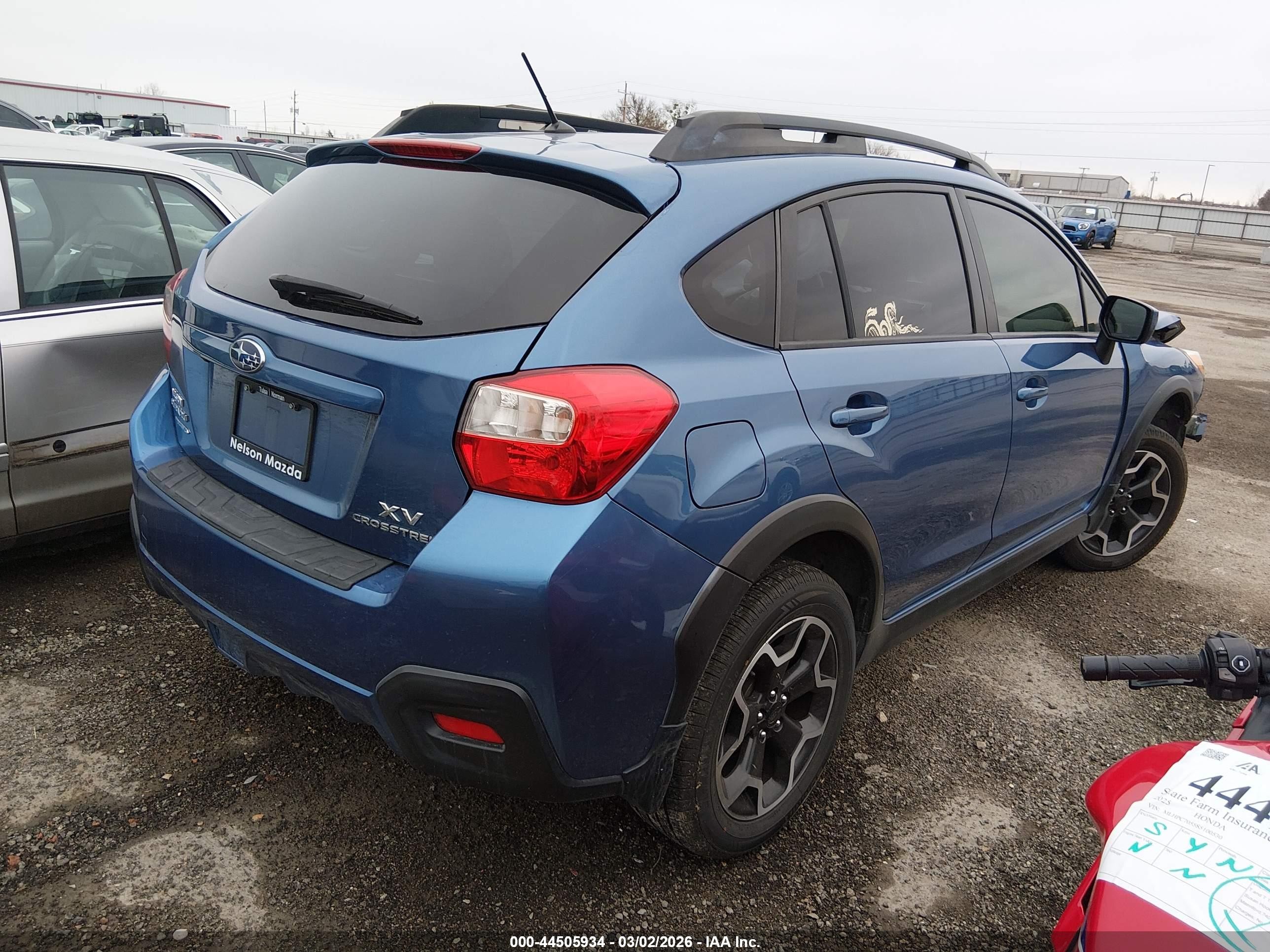 2015 Subaru Xv Crosstrek 2.0i Premium Blue vin: JF2GPACCXF8249942
