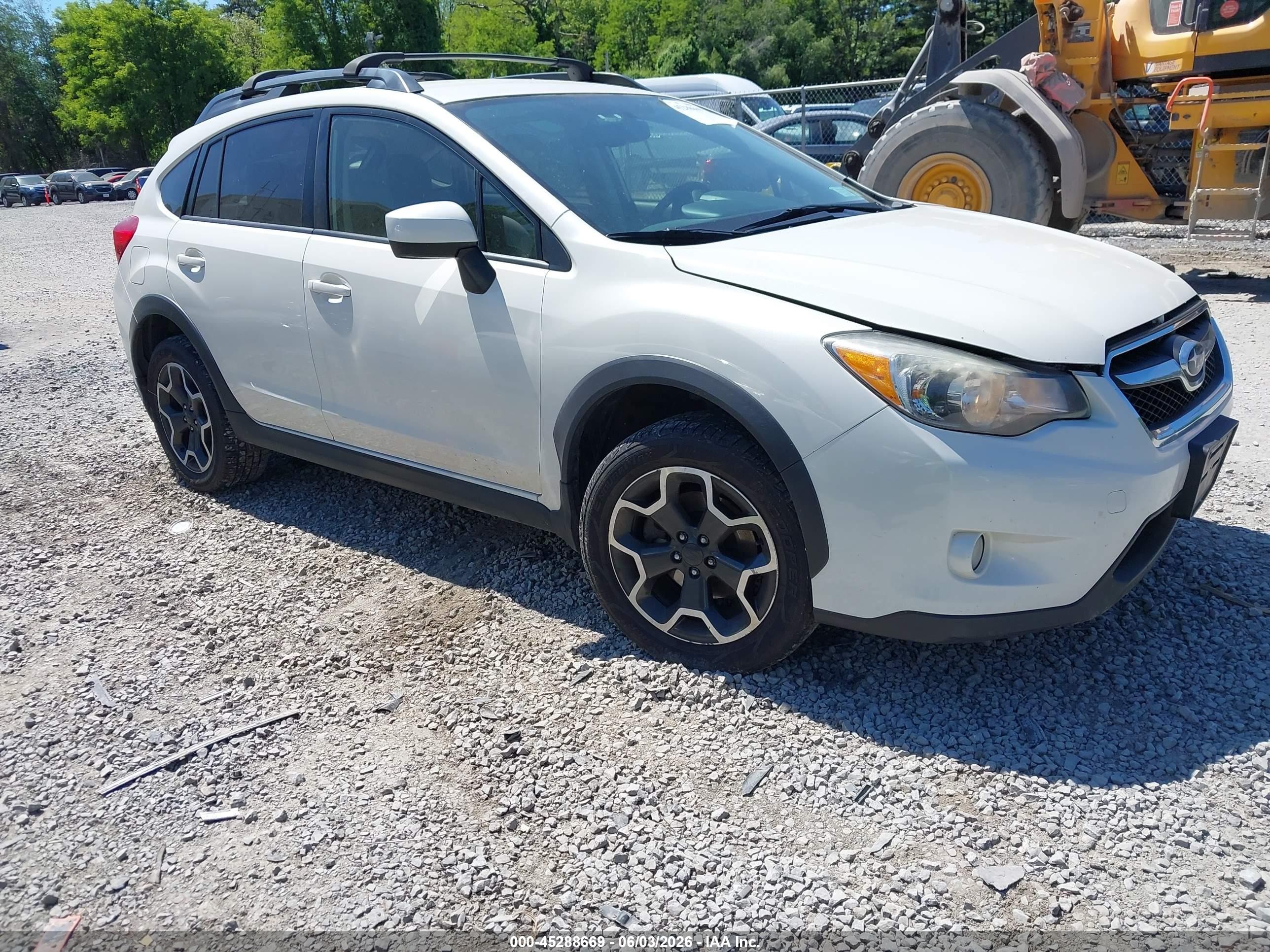 2015 Subaru Xv Crosstrek 2.0i Premium White vin: JF2GPACCXF8314515