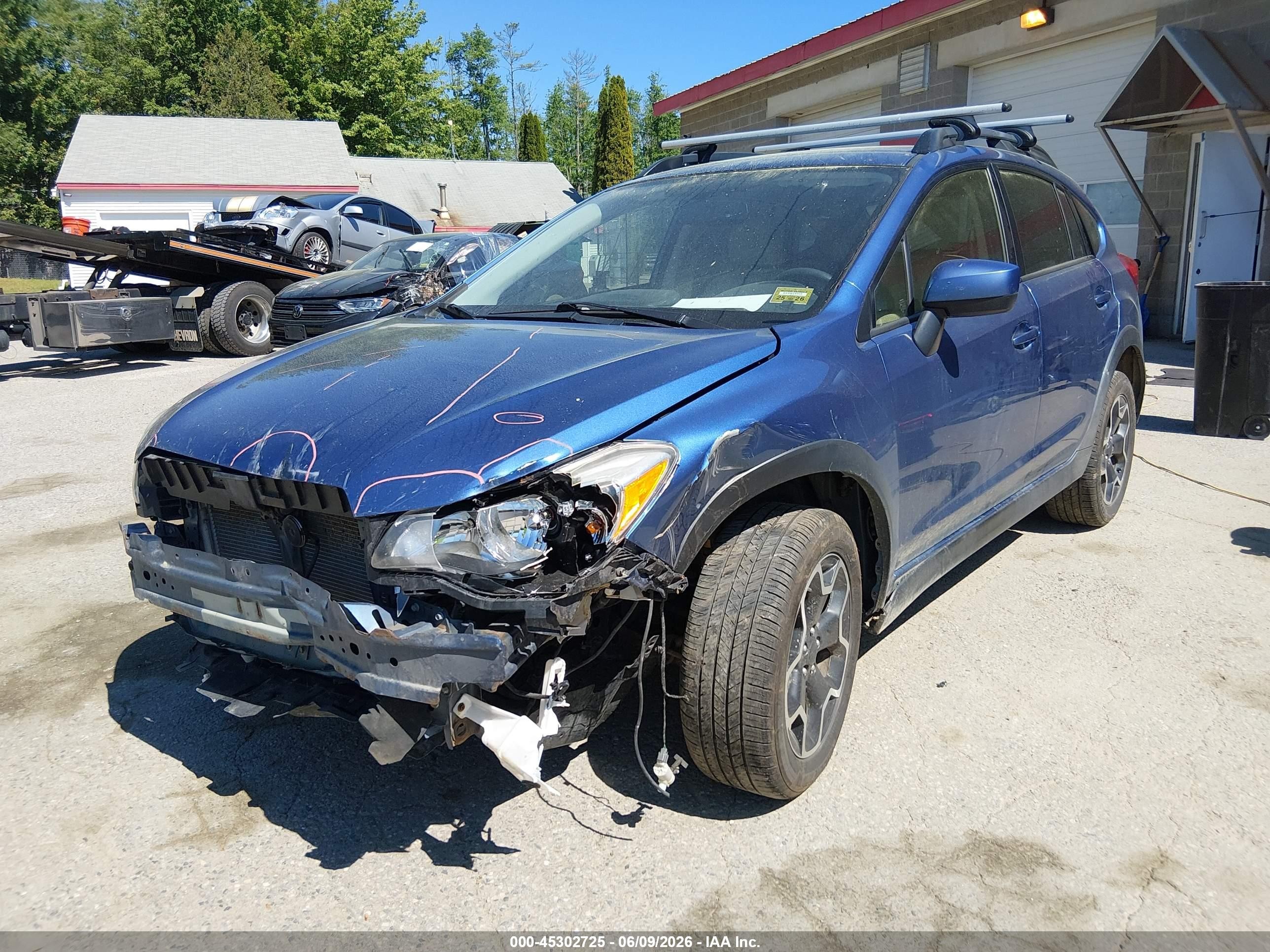 2015 Subaru Xv Crosstrek 2.0i Premium Blue vin: JF2GPACCXF8321450
