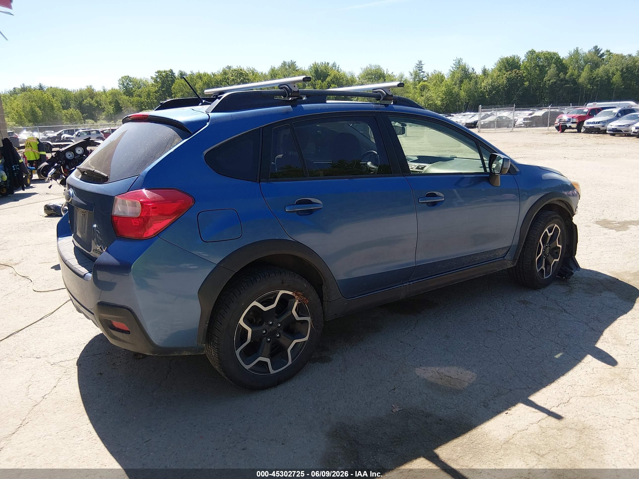 2015 Subaru Xv Crosstrek 2.0i Premium Blue vin: JF2GPACCXF8321450