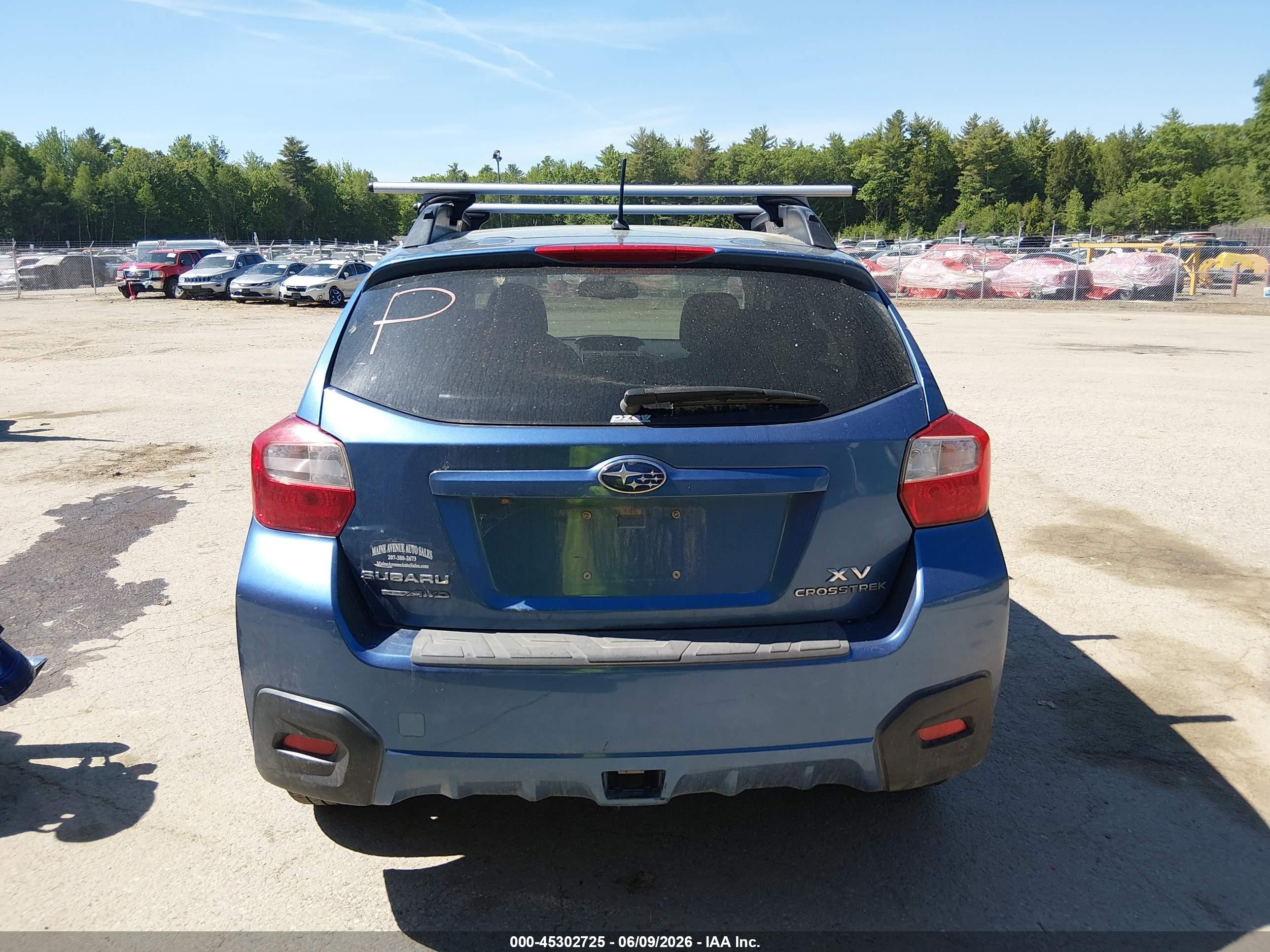 2015 Subaru Xv Crosstrek 2.0i Premium Blue vin: JF2GPACCXF8321450