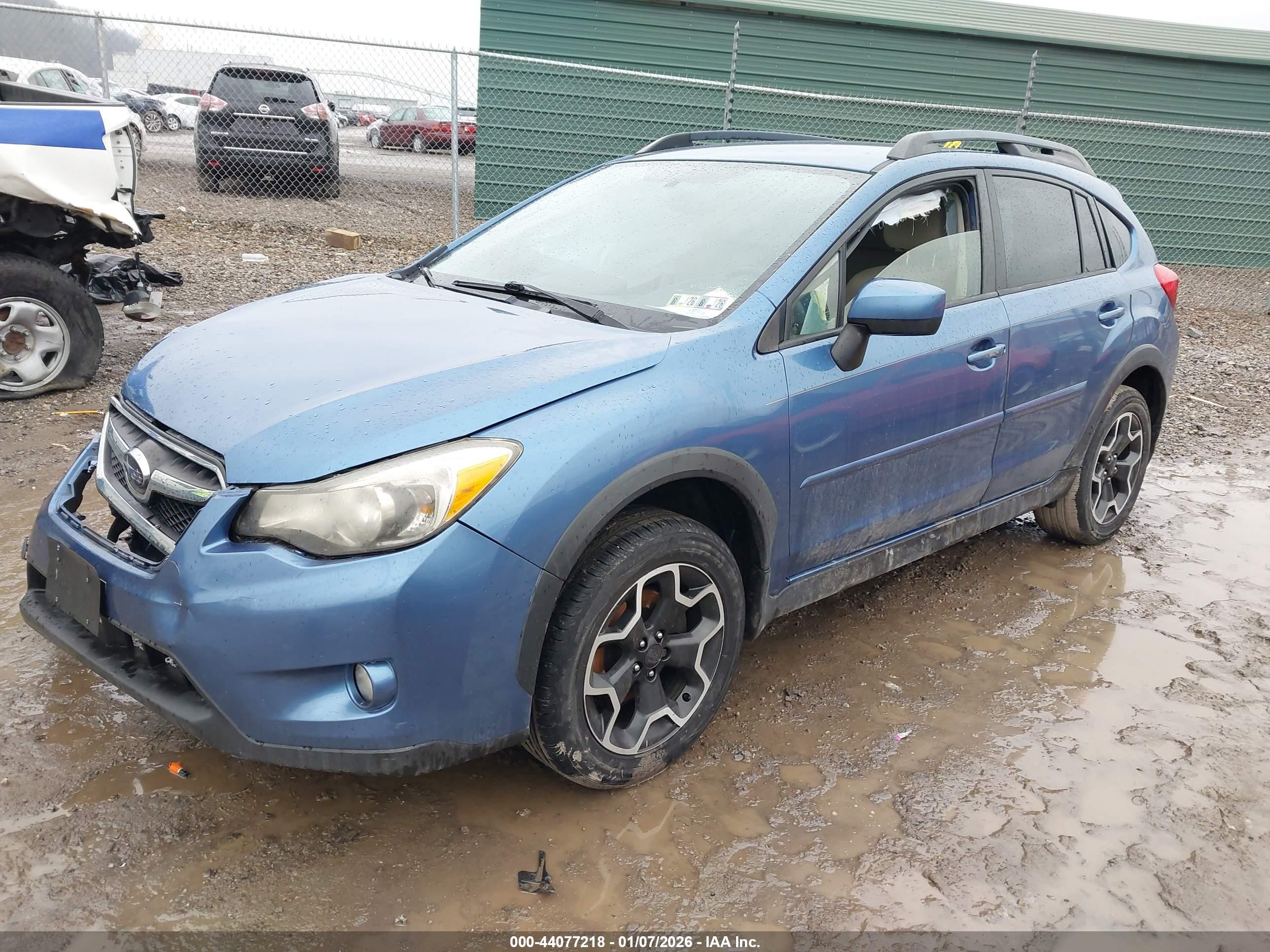 2015 Subaru Xv Crosstrek 2.0i Premium Blue vin: JF2GPACCXFH326387