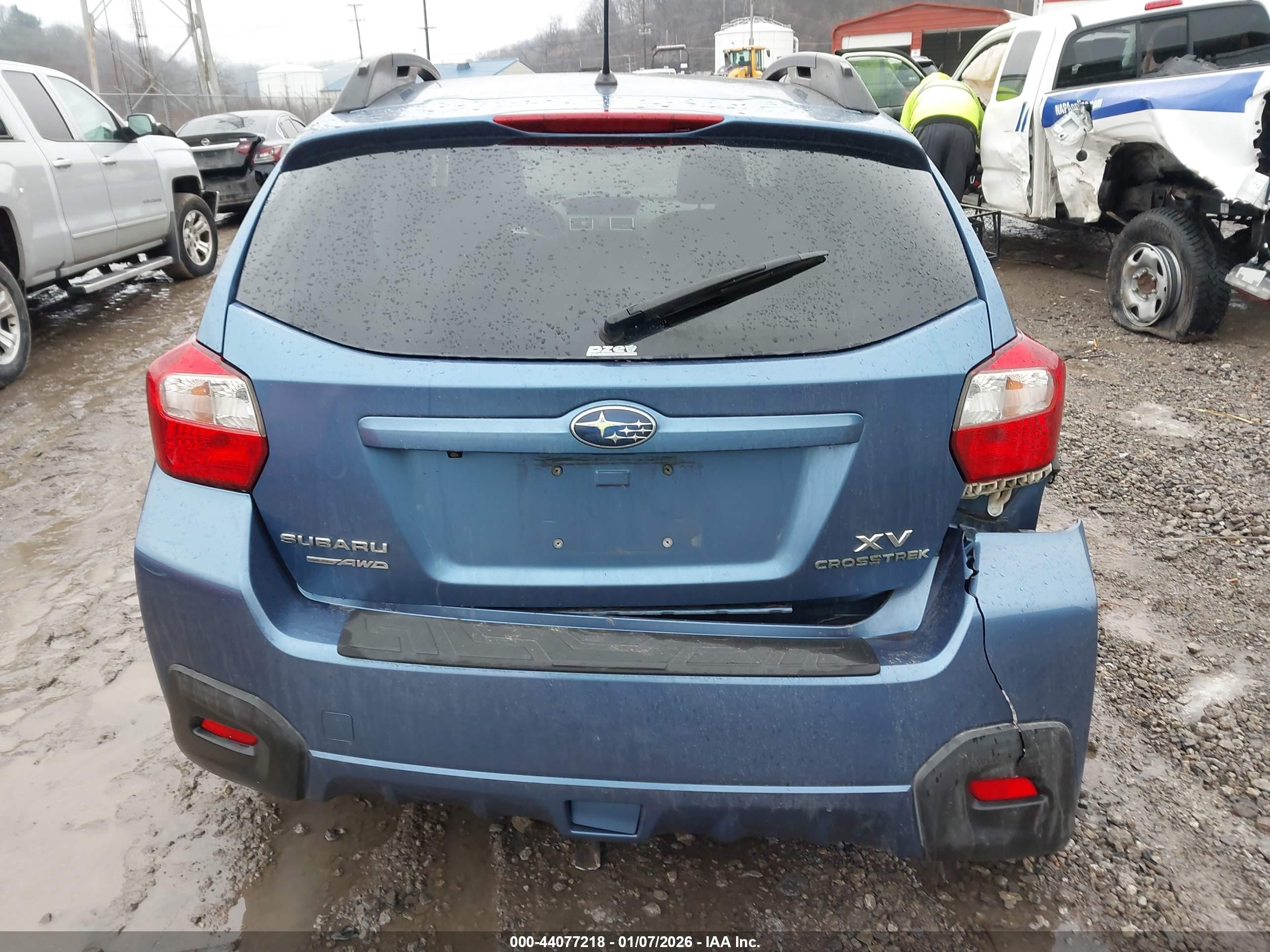2015 Subaru Xv Crosstrek 2.0i Premium Blue vin: JF2GPACCXFH326387