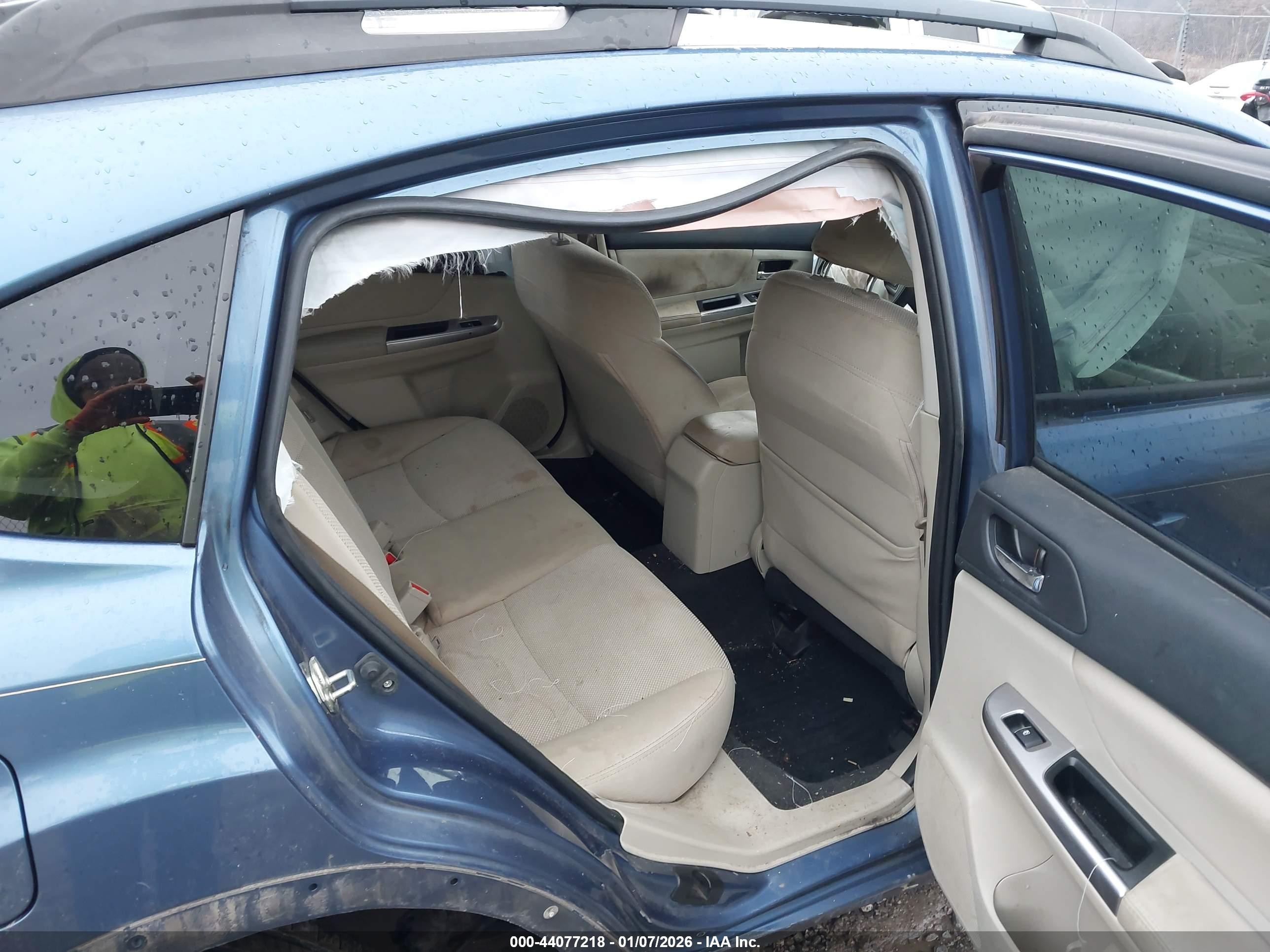 2015 Subaru Xv Crosstrek 2.0i Premium Blue vin: JF2GPACCXFH326387