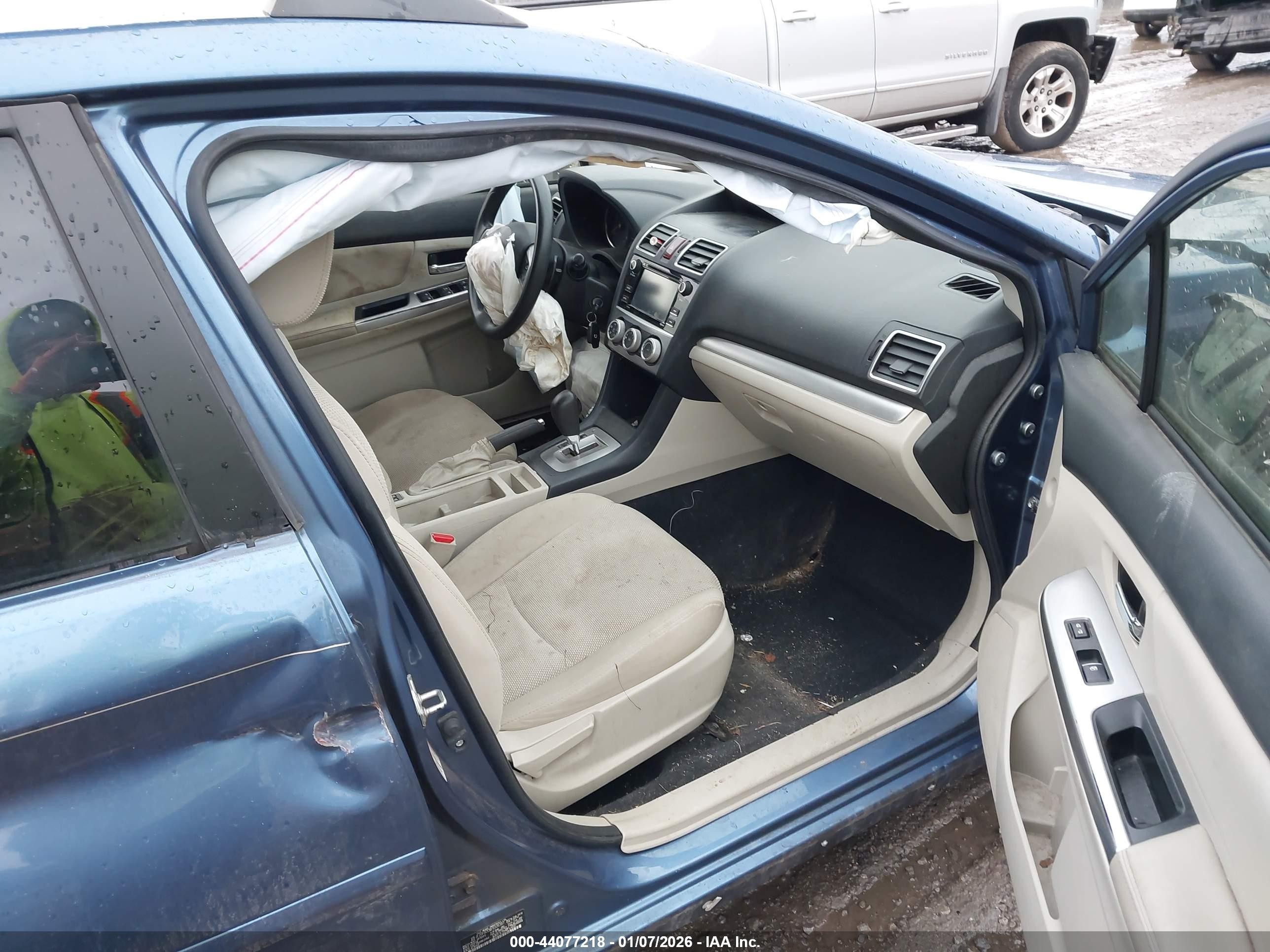 2015 Subaru Xv Crosstrek 2.0i Premium Blue vin: JF2GPACCXFH326387