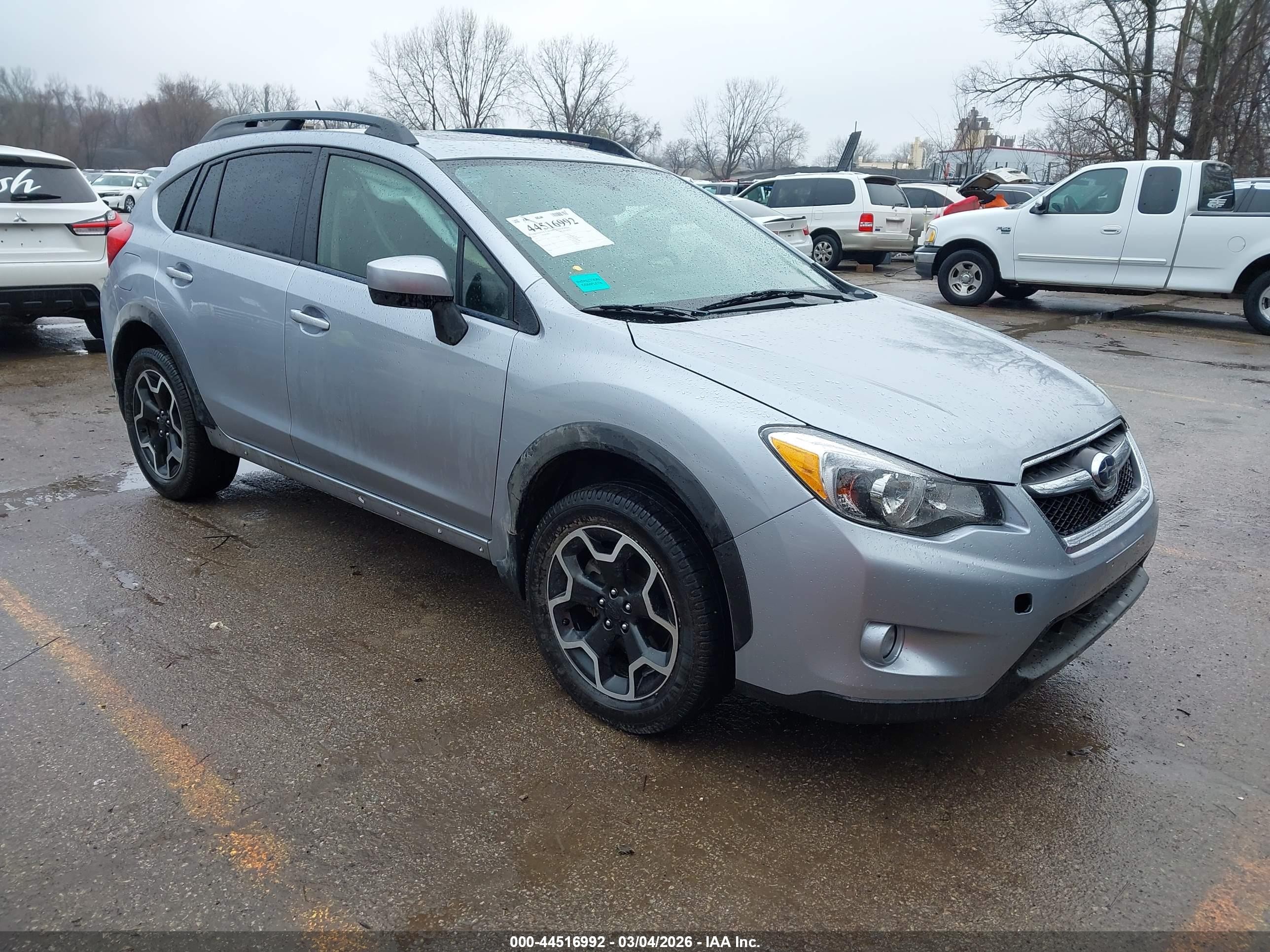 2015 Subaru Xv Crosstrek 2.0i Premium Gray vin: JF2GPADC0F8216964