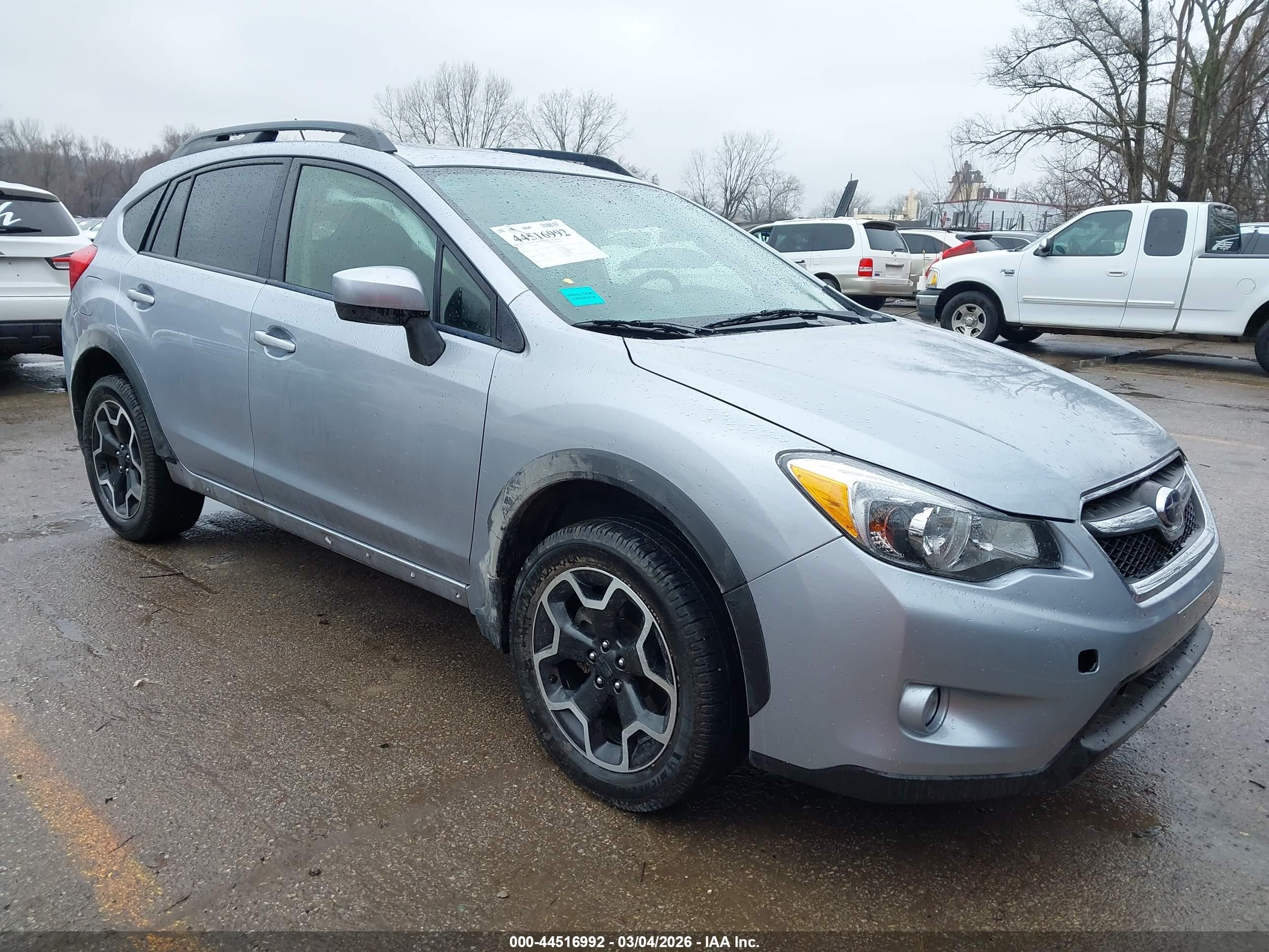2015 Subaru Xv Crosstrek 2.0i Premium Gray vin: JF2GPADC0F8216964