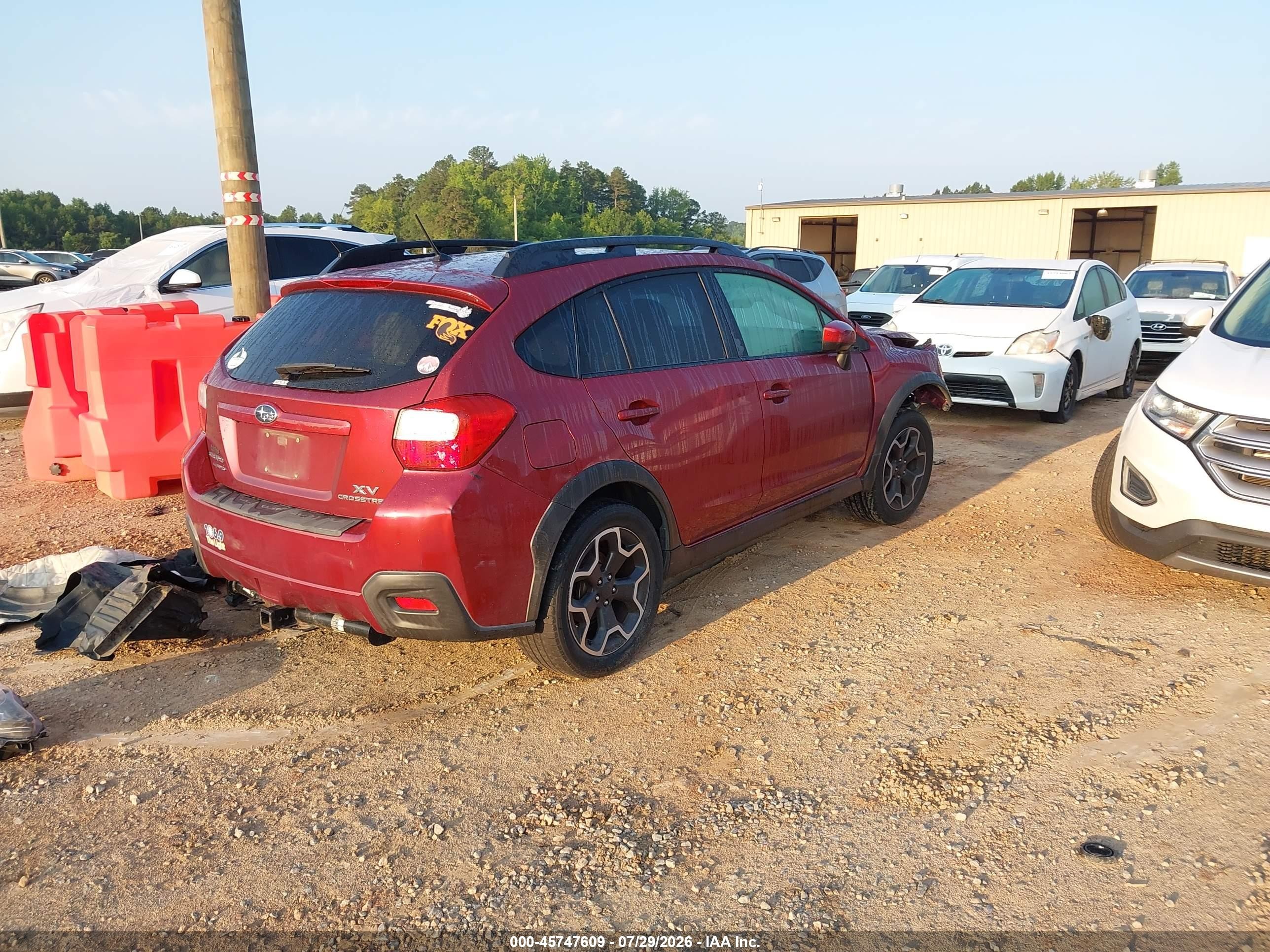 2015 Subaru Xv Crosstrek 2.0i Premium Бордовый vin: JF2GPADC0F8280311