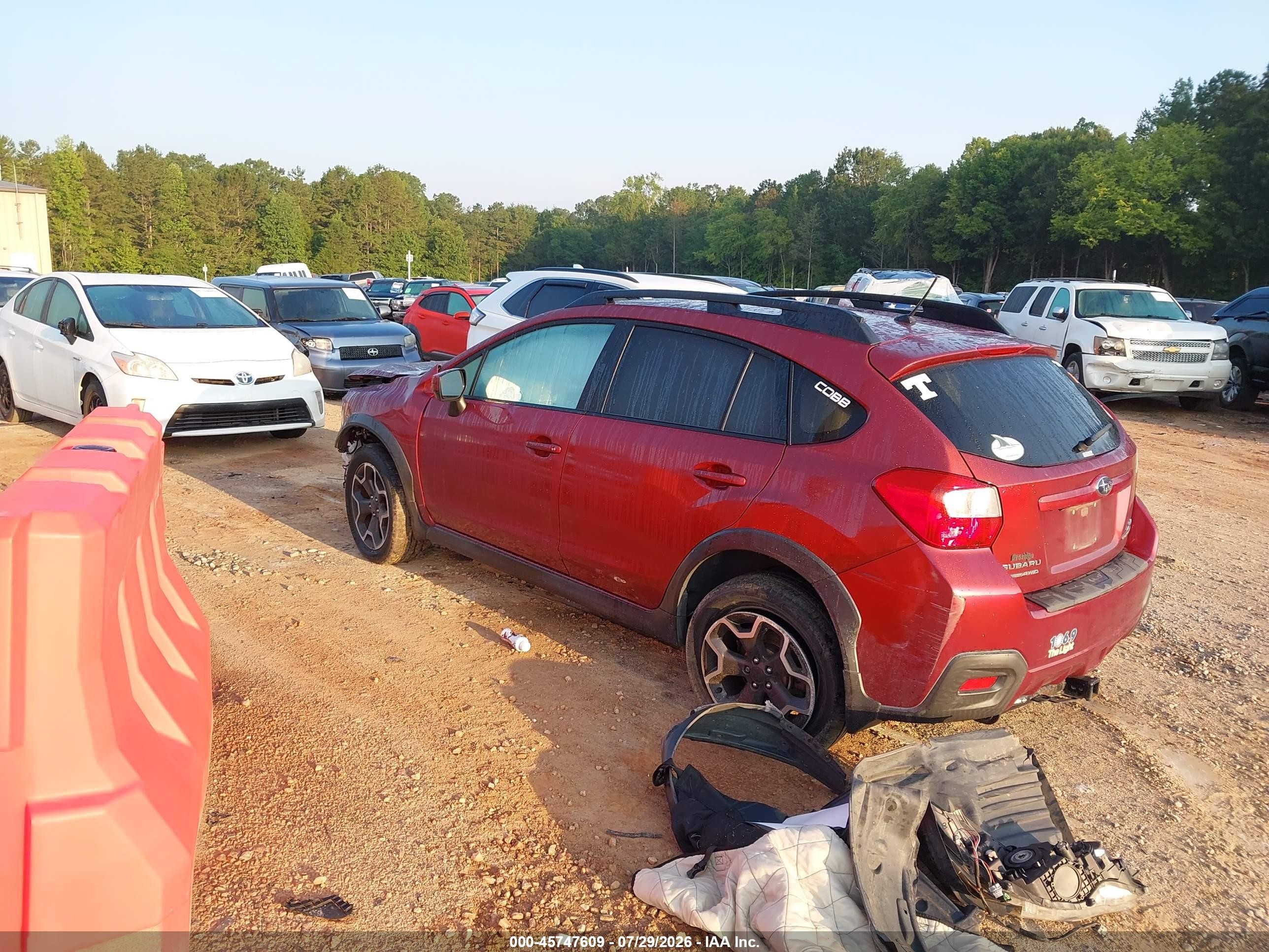 2015 Subaru Xv Crosstrek 2.0i Premium Бордовый vin: JF2GPADC0F8280311