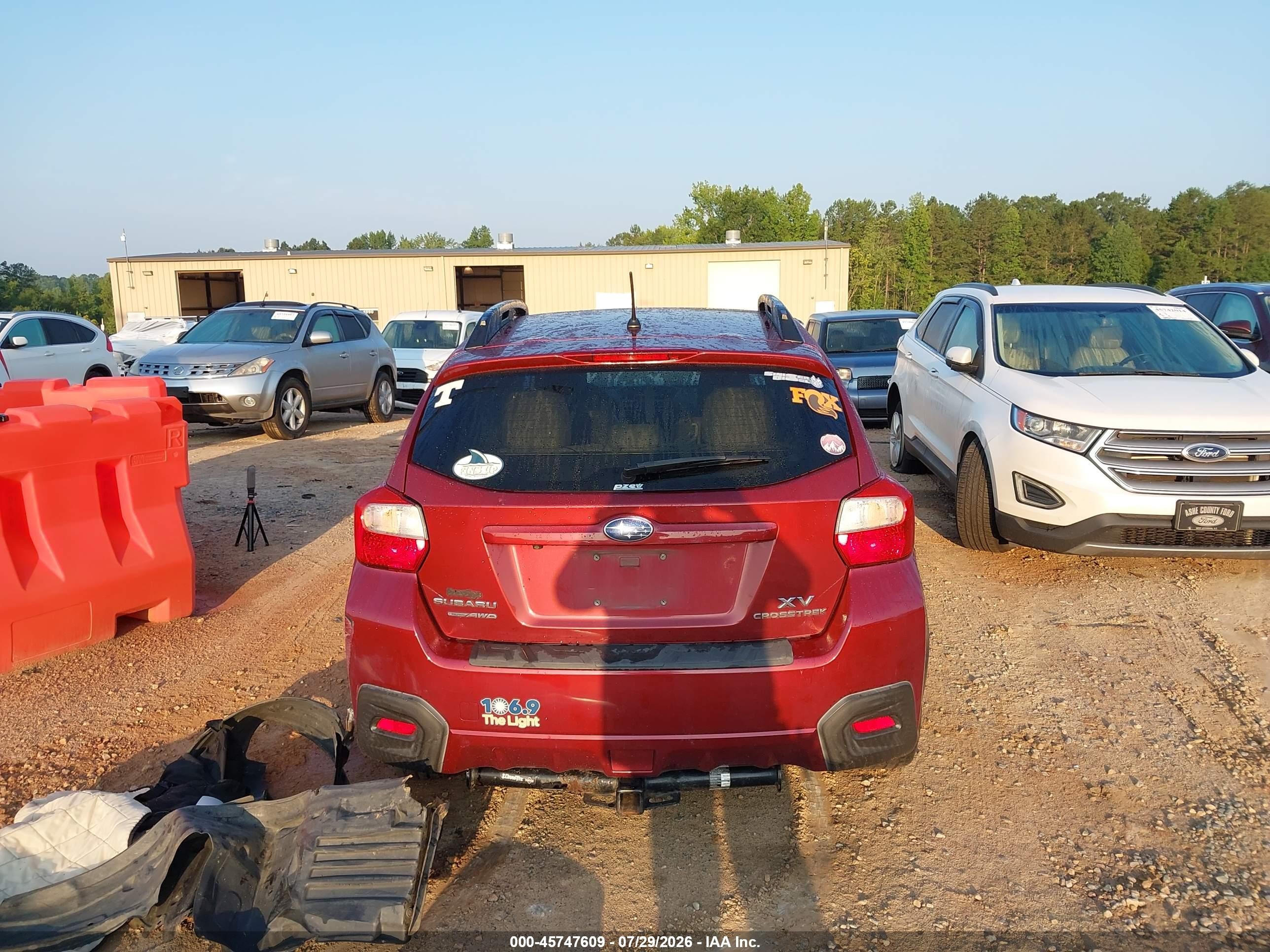 2015 Subaru Xv Crosstrek 2.0i Premium Бордовый vin: JF2GPADC0F8280311